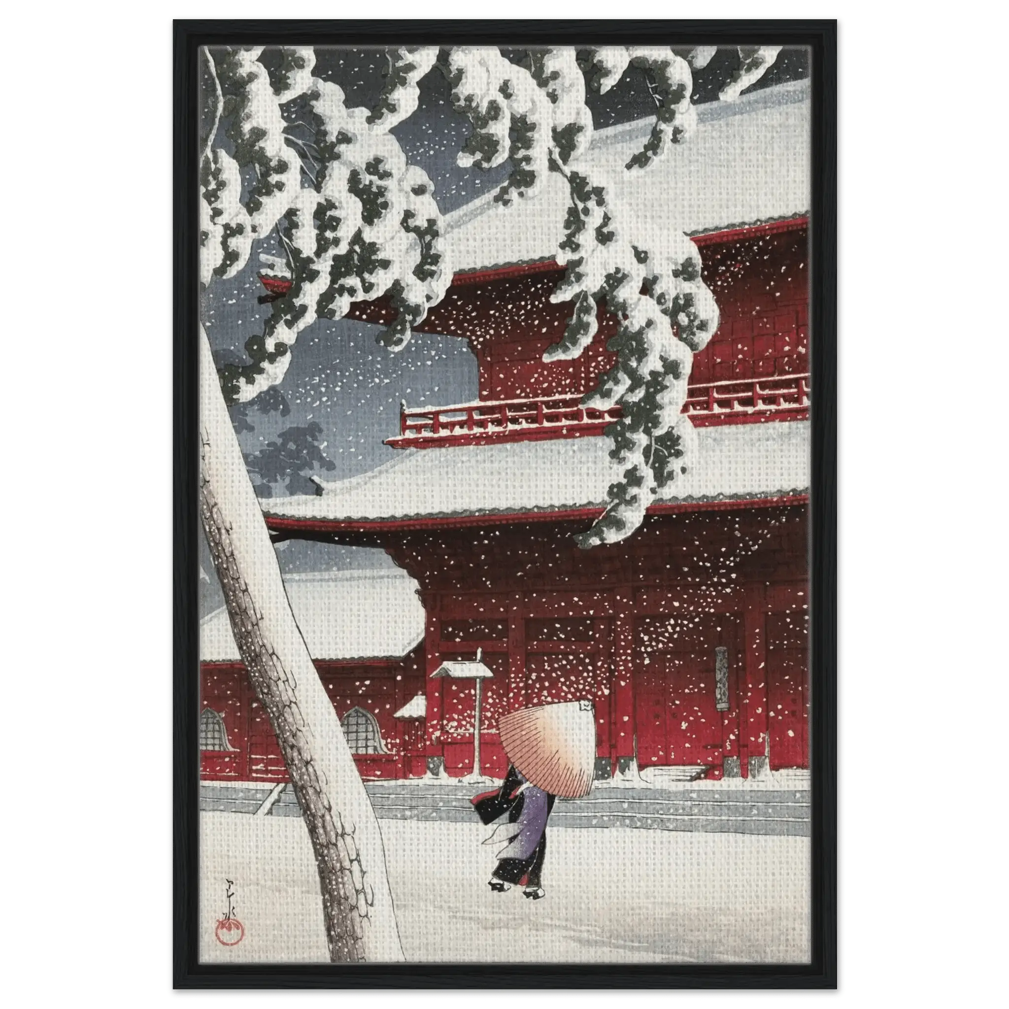 Schnee am Zojoji - Schrein in Shiba - Signature Collections - HINORI