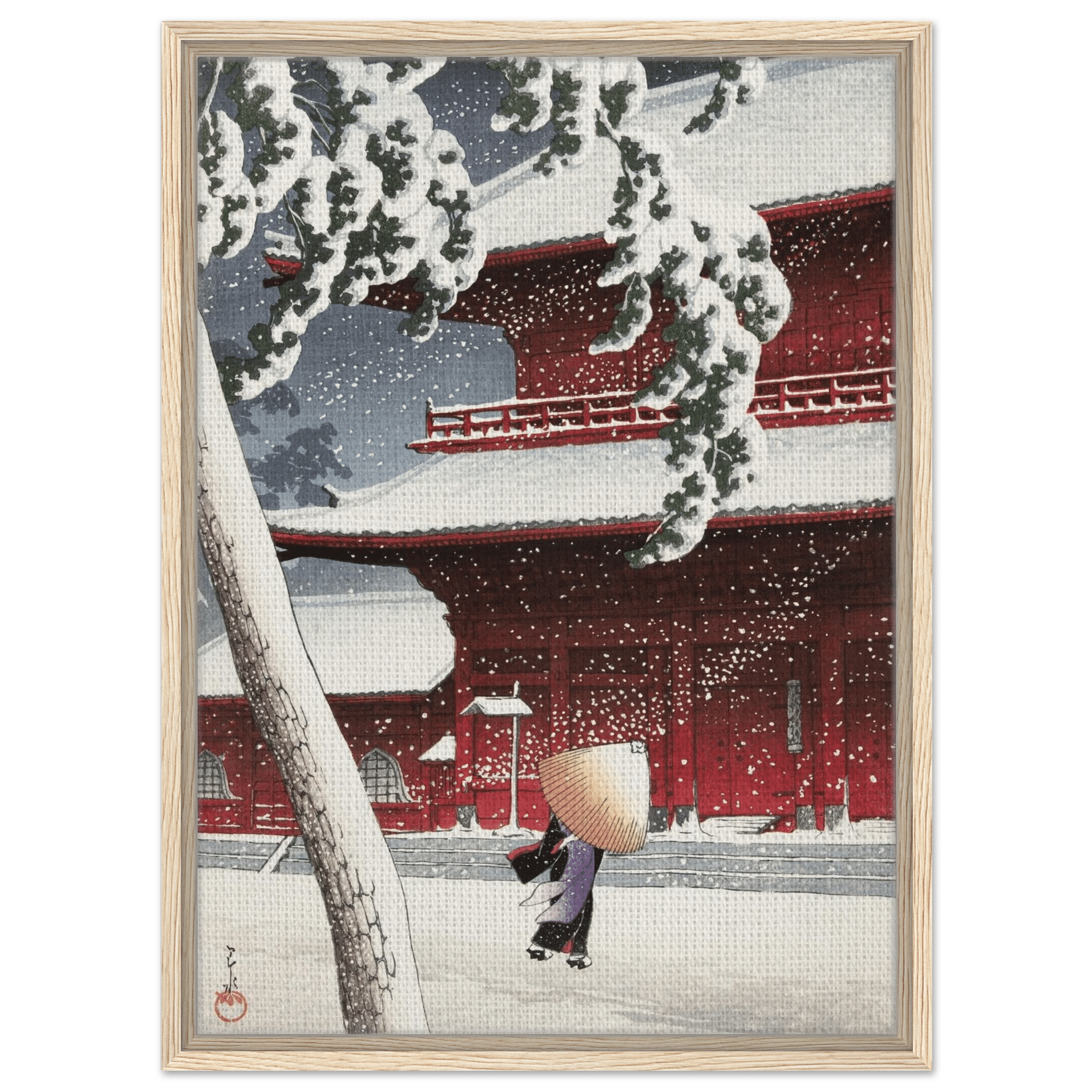 Schnee am Zojoji - Schrein in Shiba - Signature Collections - HINORI