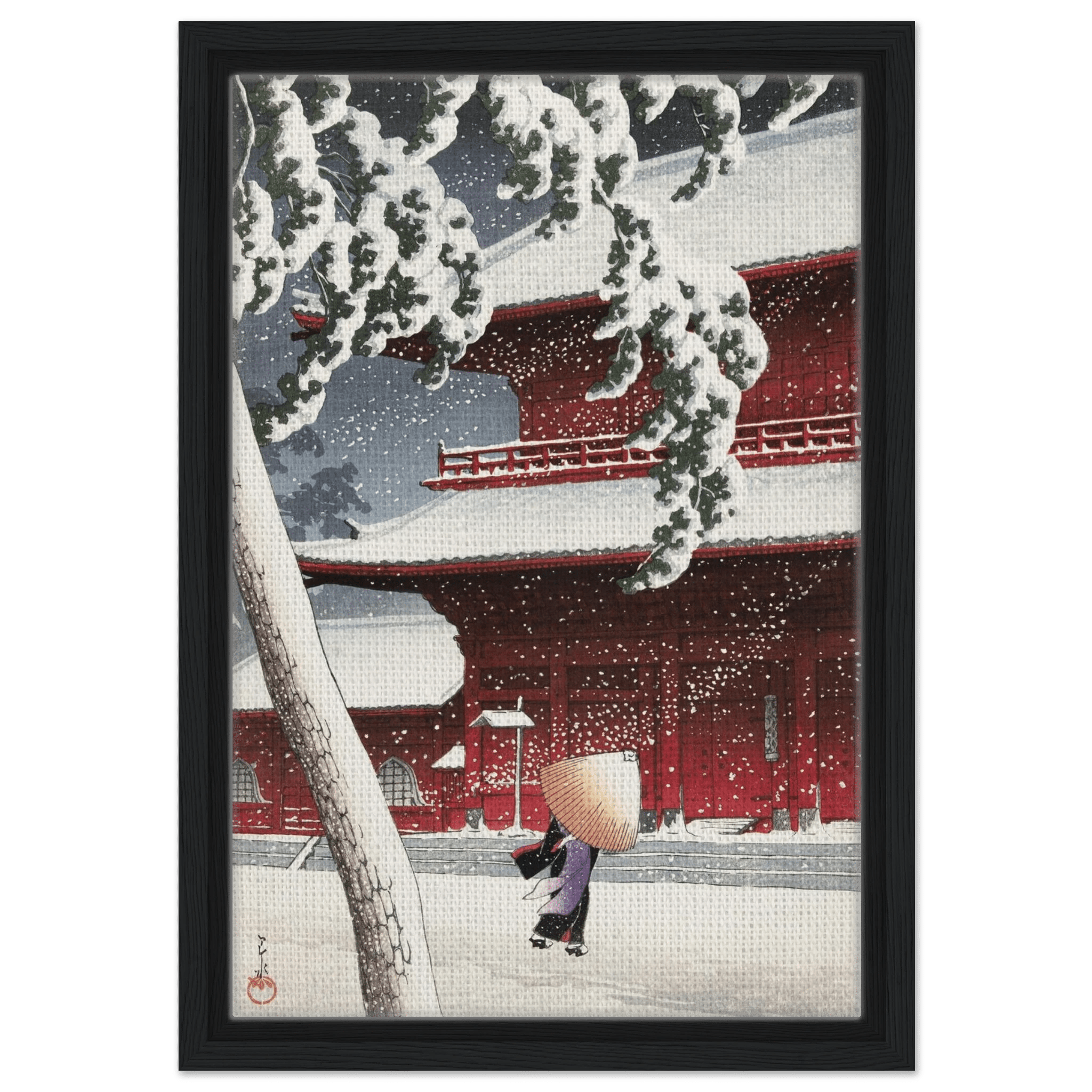 Schnee am Zojoji - Schrein in Shiba - Signature Collections - HINORI
