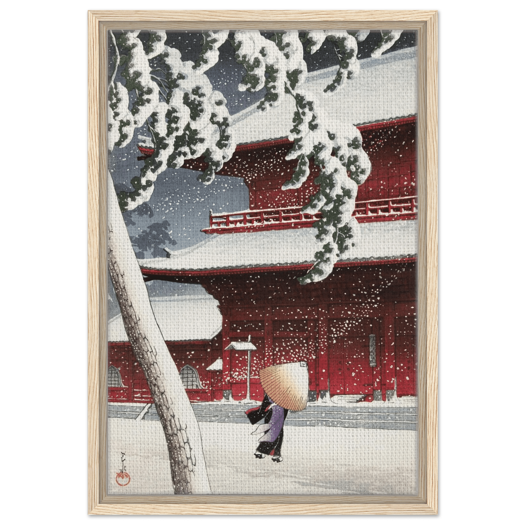 Schnee am Zojoji - Schrein in Shiba - Signature Collections - HINORI