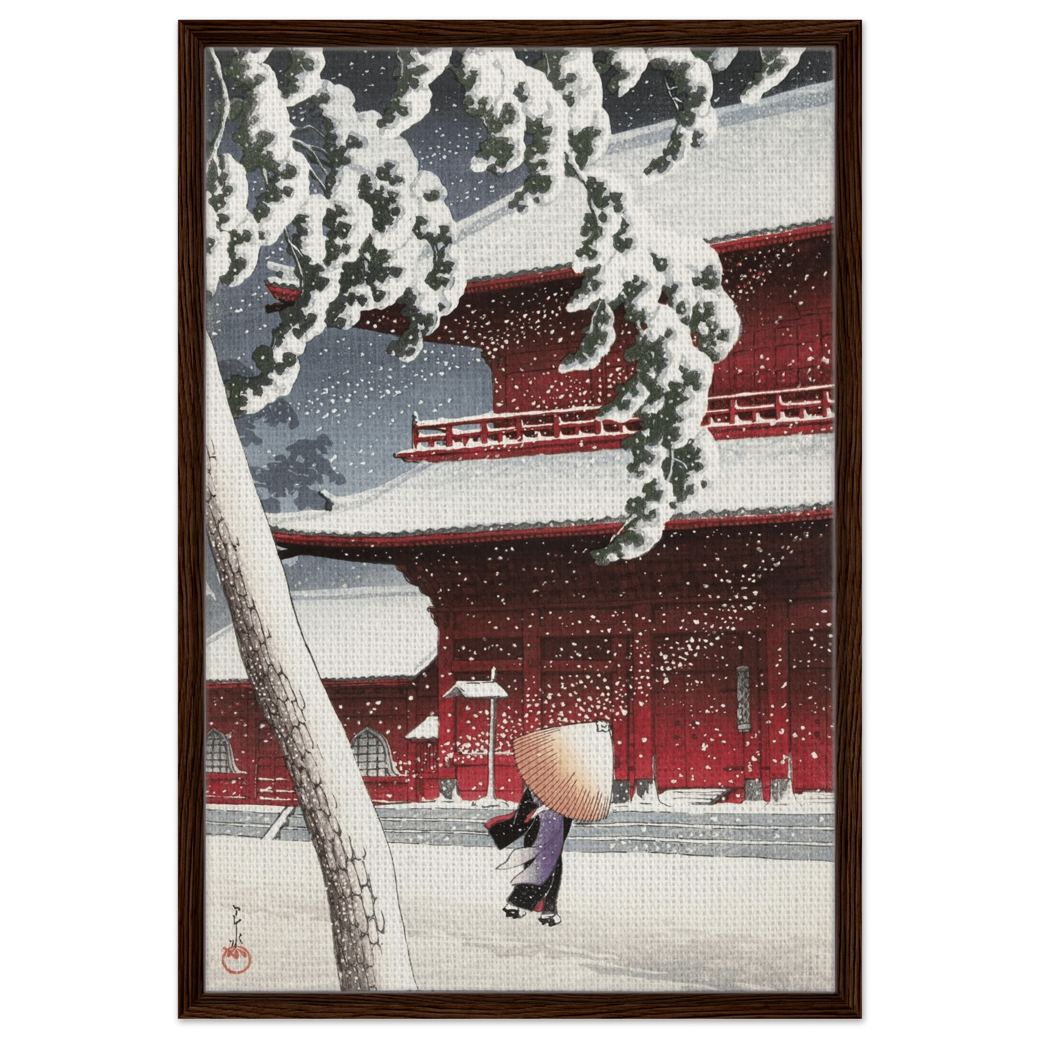 Schnee am Zojoji - Schrein in Shiba - Signature Collections - HINORI