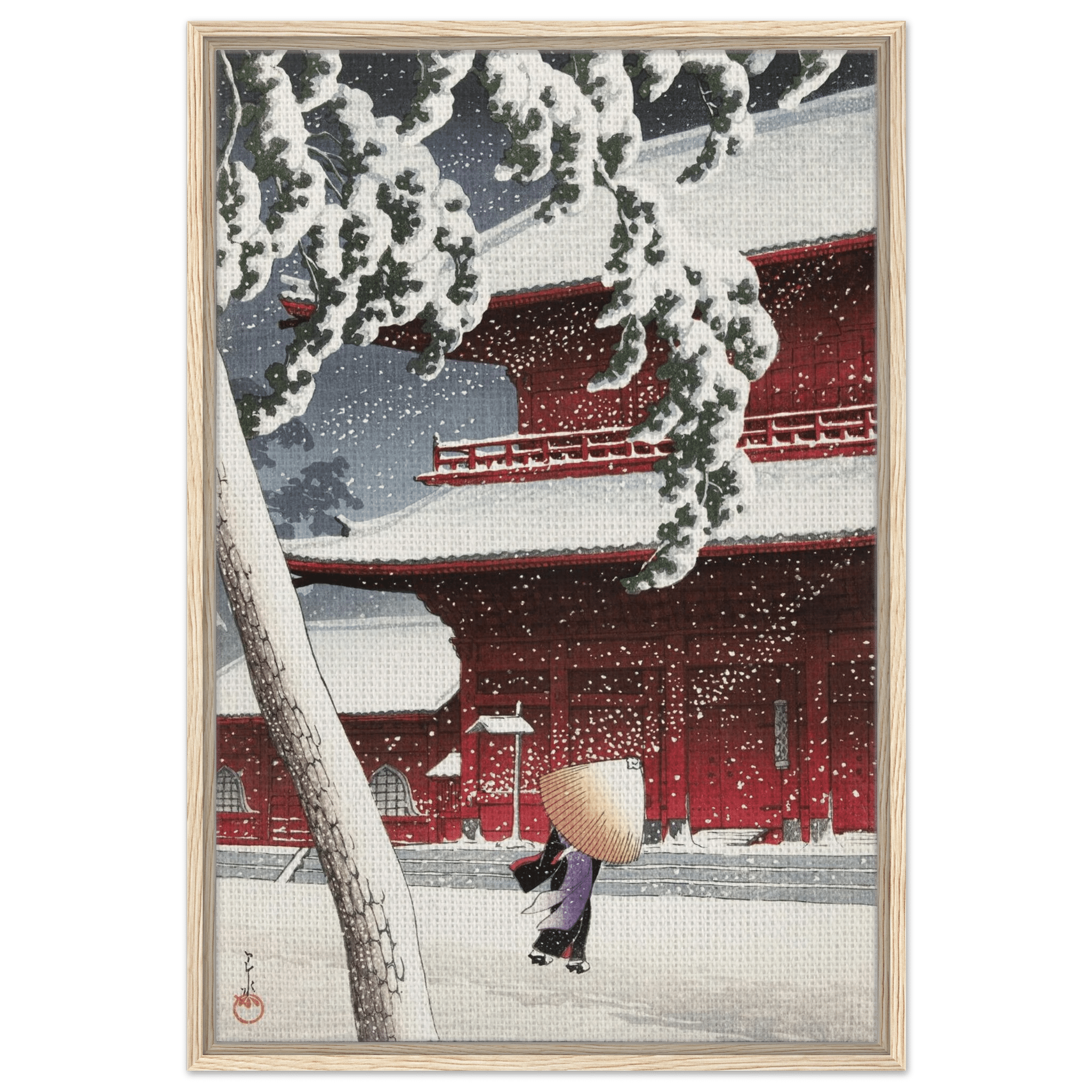 Schnee am Zojoji - Schrein in Shiba - Signature Collections - HINORI