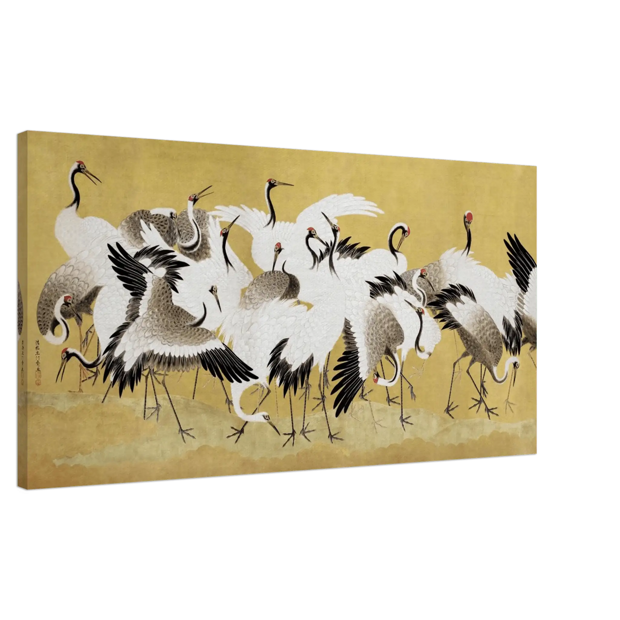 Schwarm der Kraniche - Leinwand Edition - HINORI