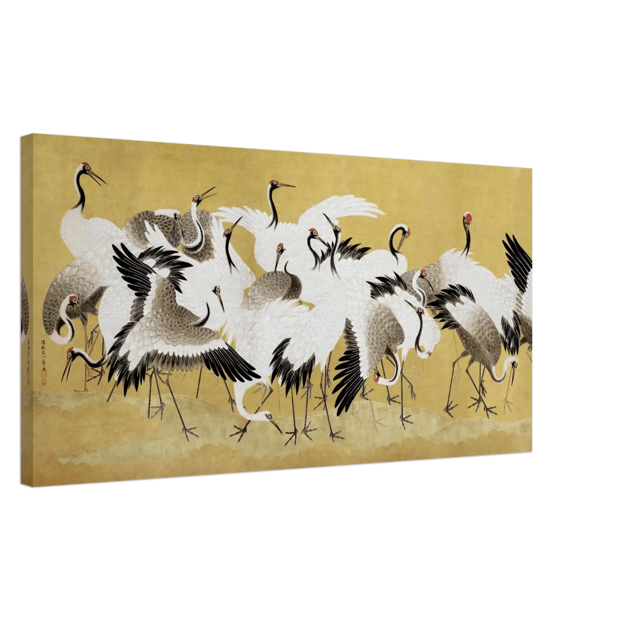 Schwarm der Kraniche - Leinwand Edition - HINORI