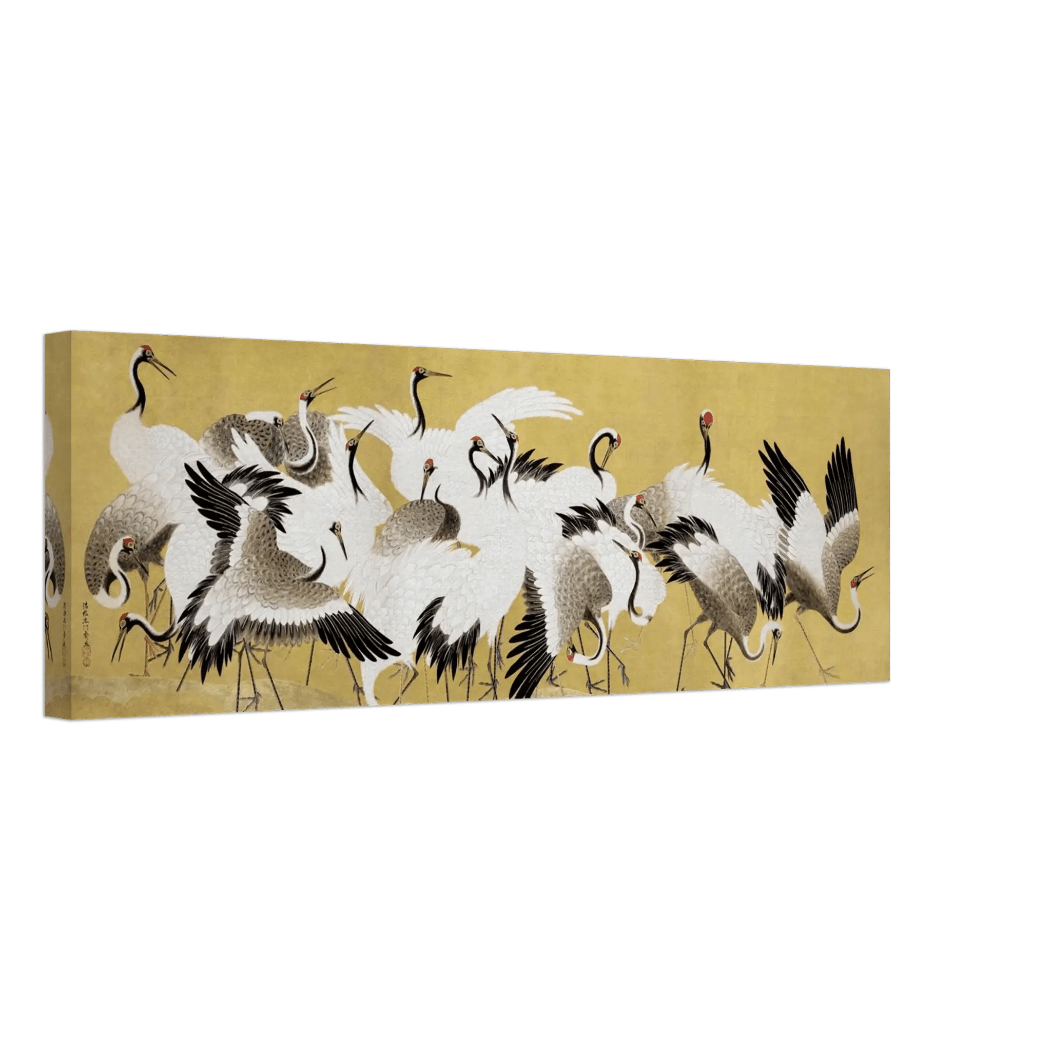 Schwarm der Kraniche - Leinwand Edition - HINORI