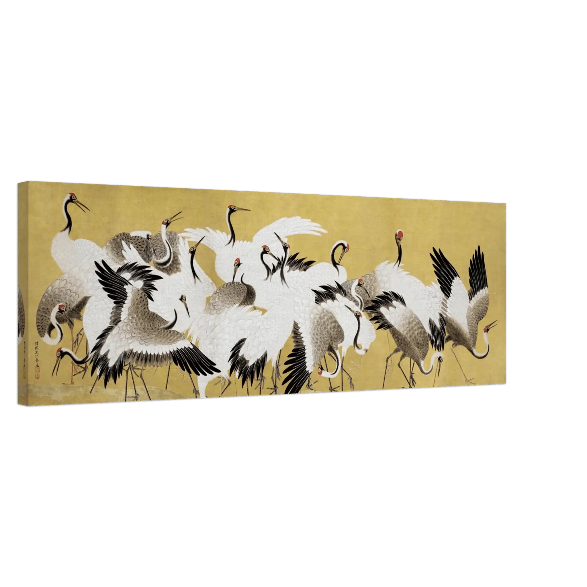 Schwarm der Kraniche - Leinwand Edition - HINORI