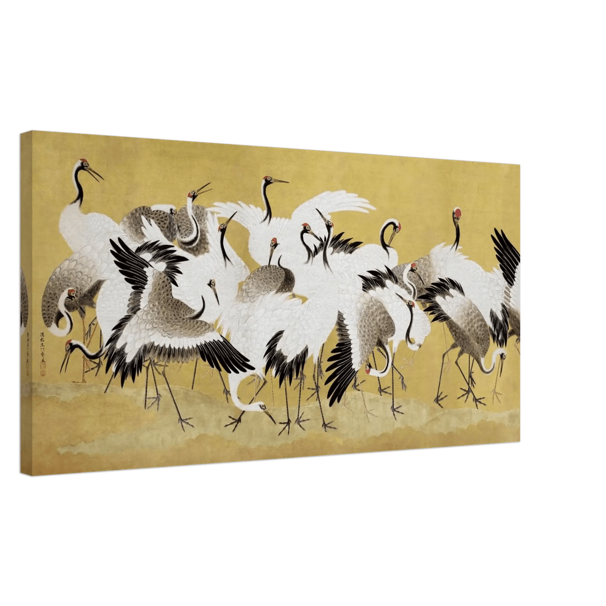 Schwarm der Kraniche - Leinwand Edition - HINORI