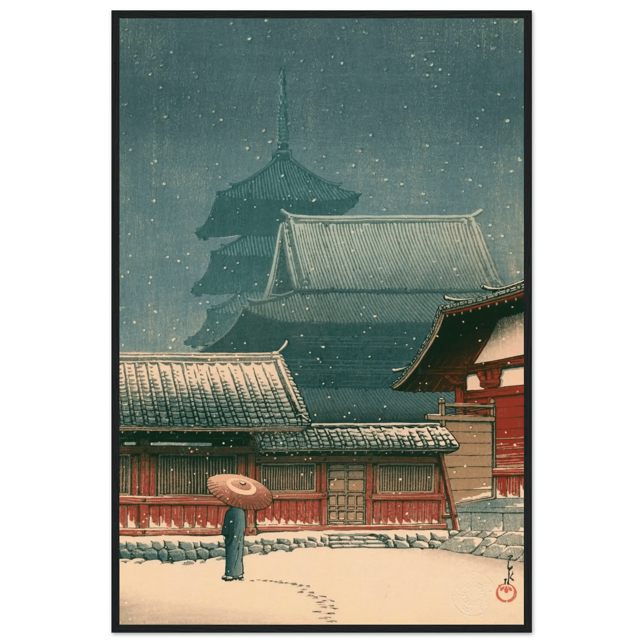 Tennō - ji - Tempel in Ōsaka - Gerahmte Eleganz - HINORI