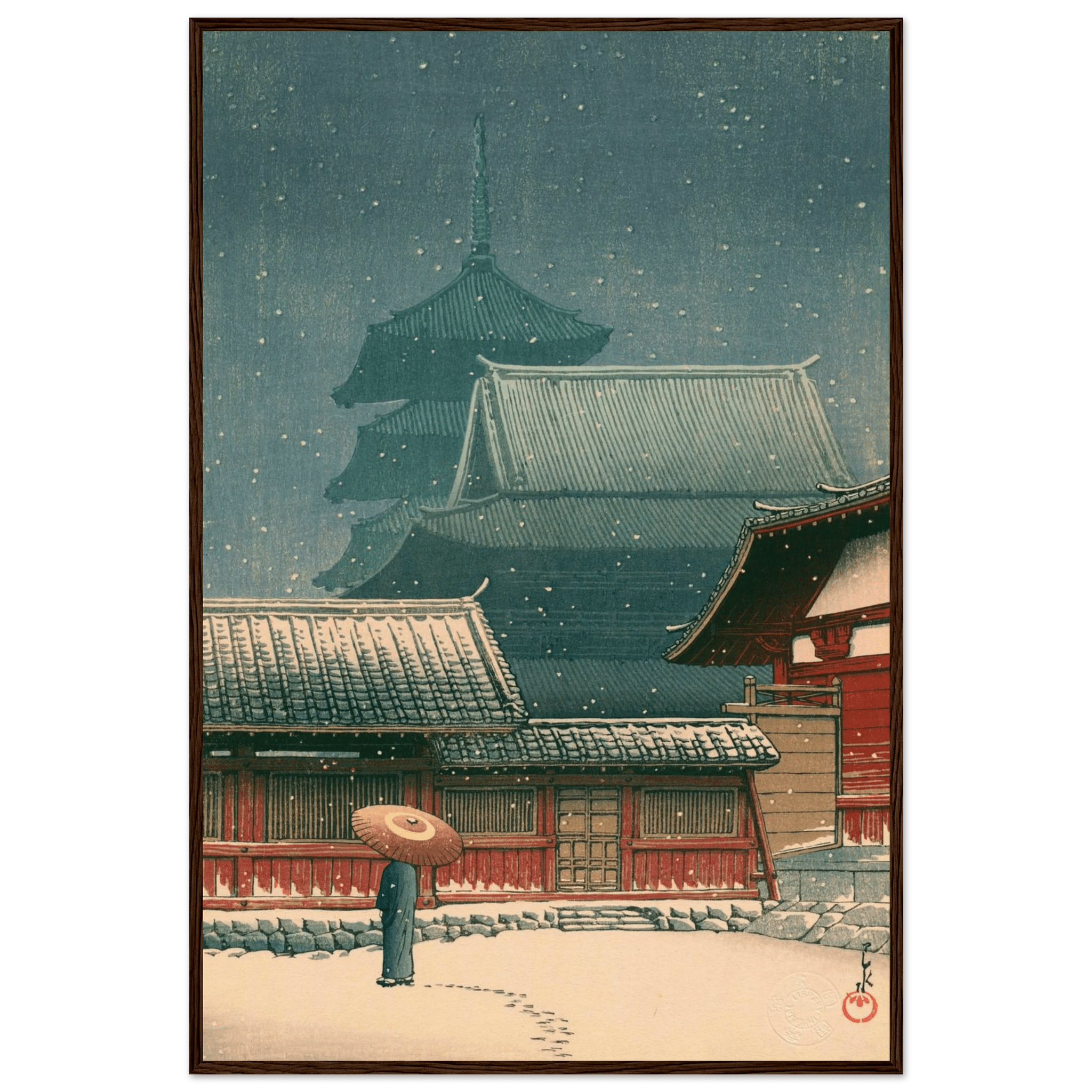 Tennō - ji - Tempel in Ōsaka - Gerahmte Eleganz - HINORI