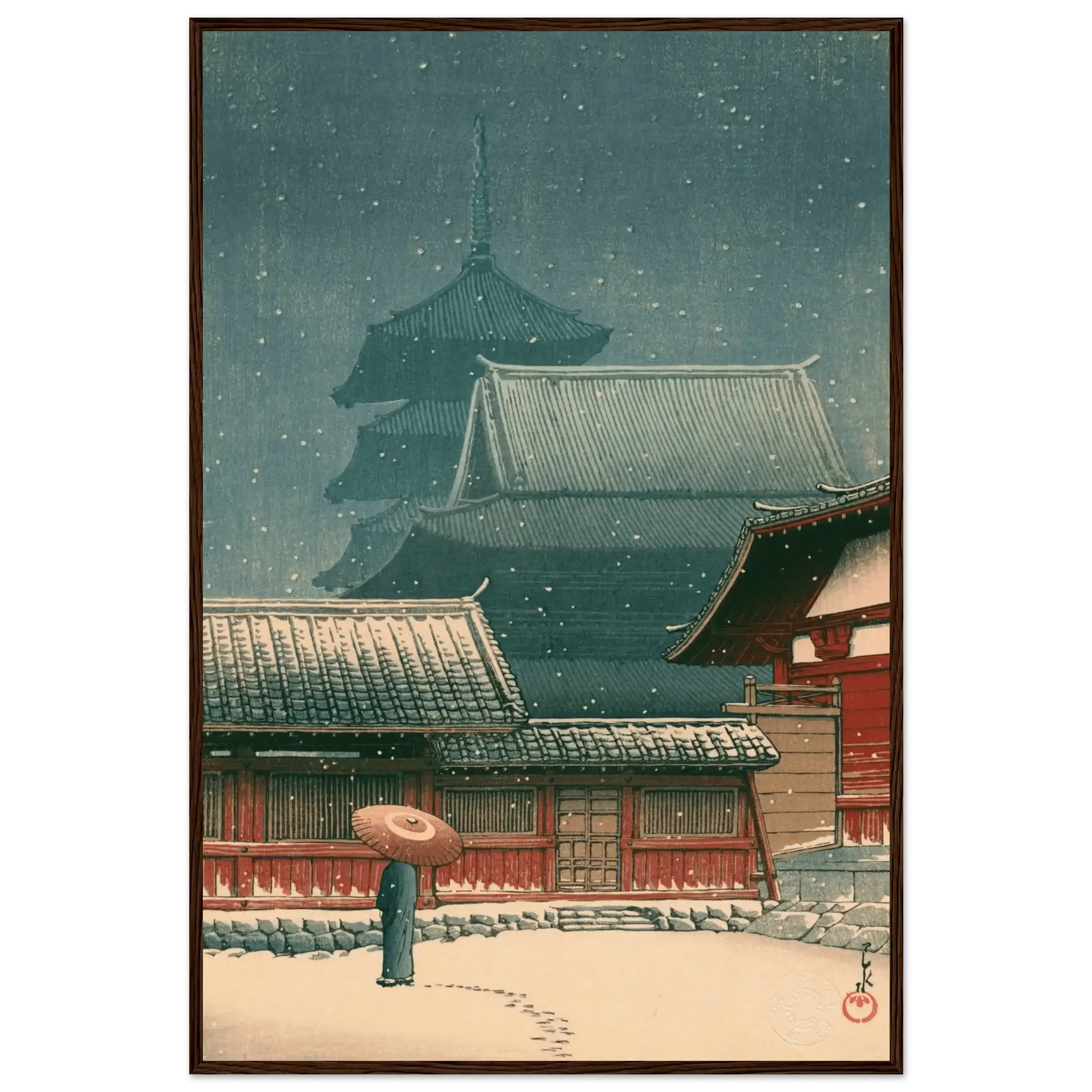 Tennō - ji - Tempel in Ōsaka - Gerahmte Eleganz - HINORI