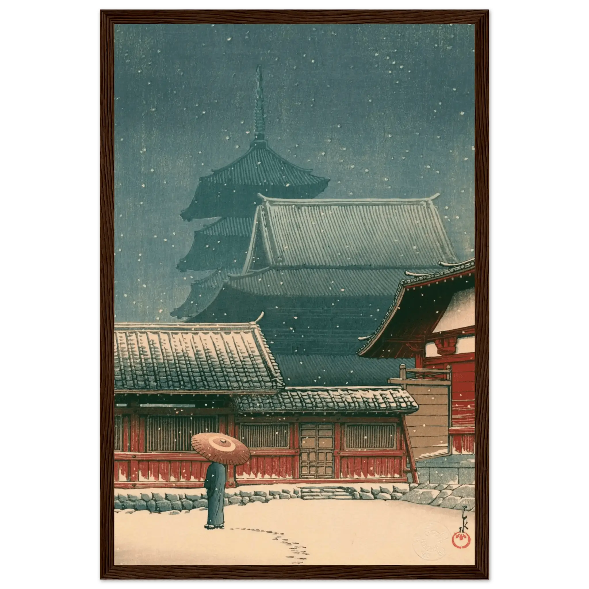 Tennō - ji - Tempel in Ōsaka - Gerahmte Eleganz - HINORI