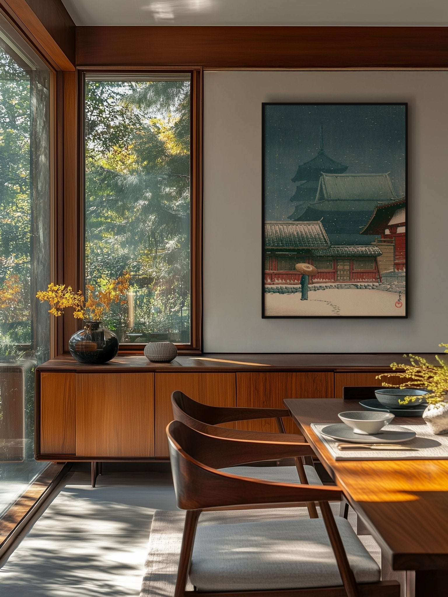 Tennō - ji - Tempel in Ōsaka - Gerahmte Eleganz - HINORI