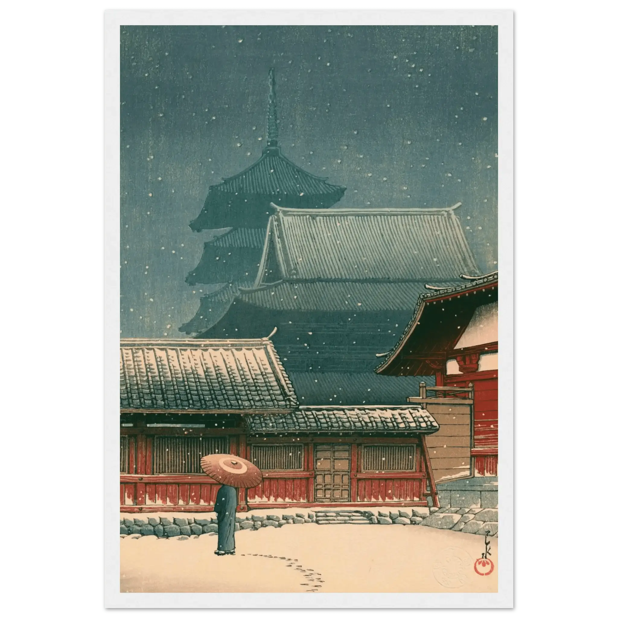 Tennō - ji - Tempel in Ōsaka - Gerahmte Eleganz - HINORI