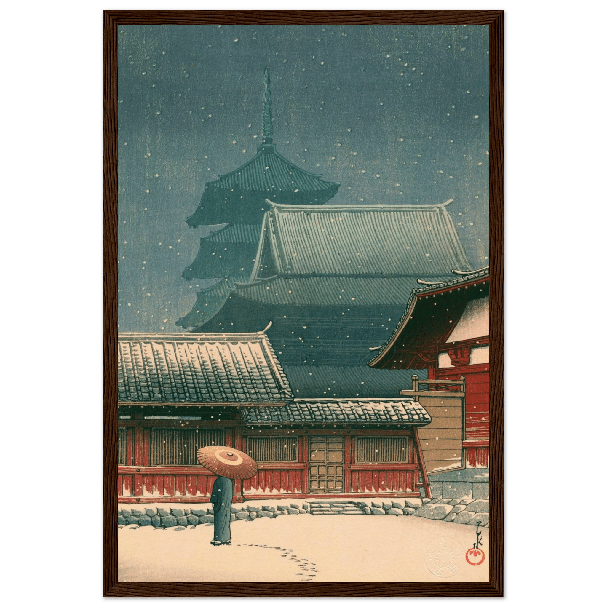 Tennō - ji - Tempel in Ōsaka - Gerahmte Eleganz - HINORI