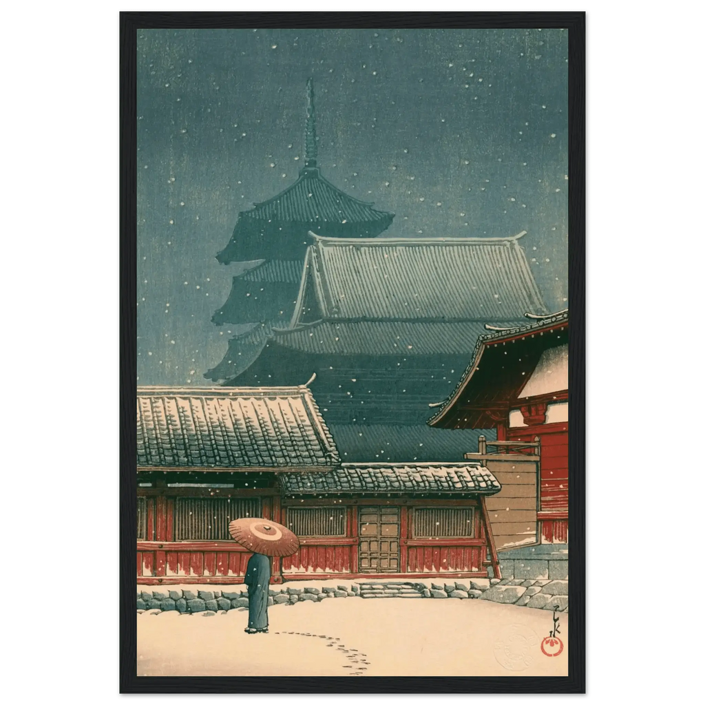 Tennō - ji - Tempel in Ōsaka - Gerahmte Eleganz - HINORI