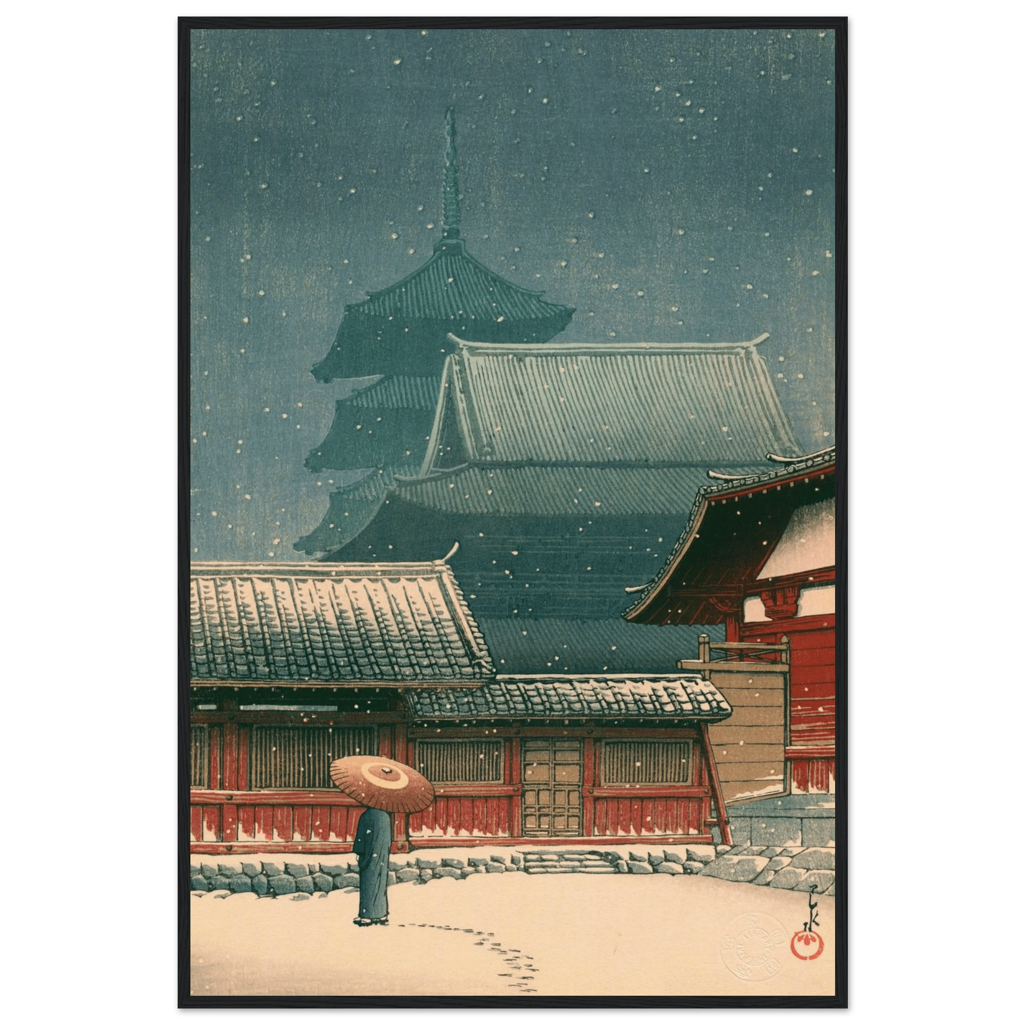 Tennō - ji - Tempel in Ōsaka - Gerahmte Eleganz - HINORI