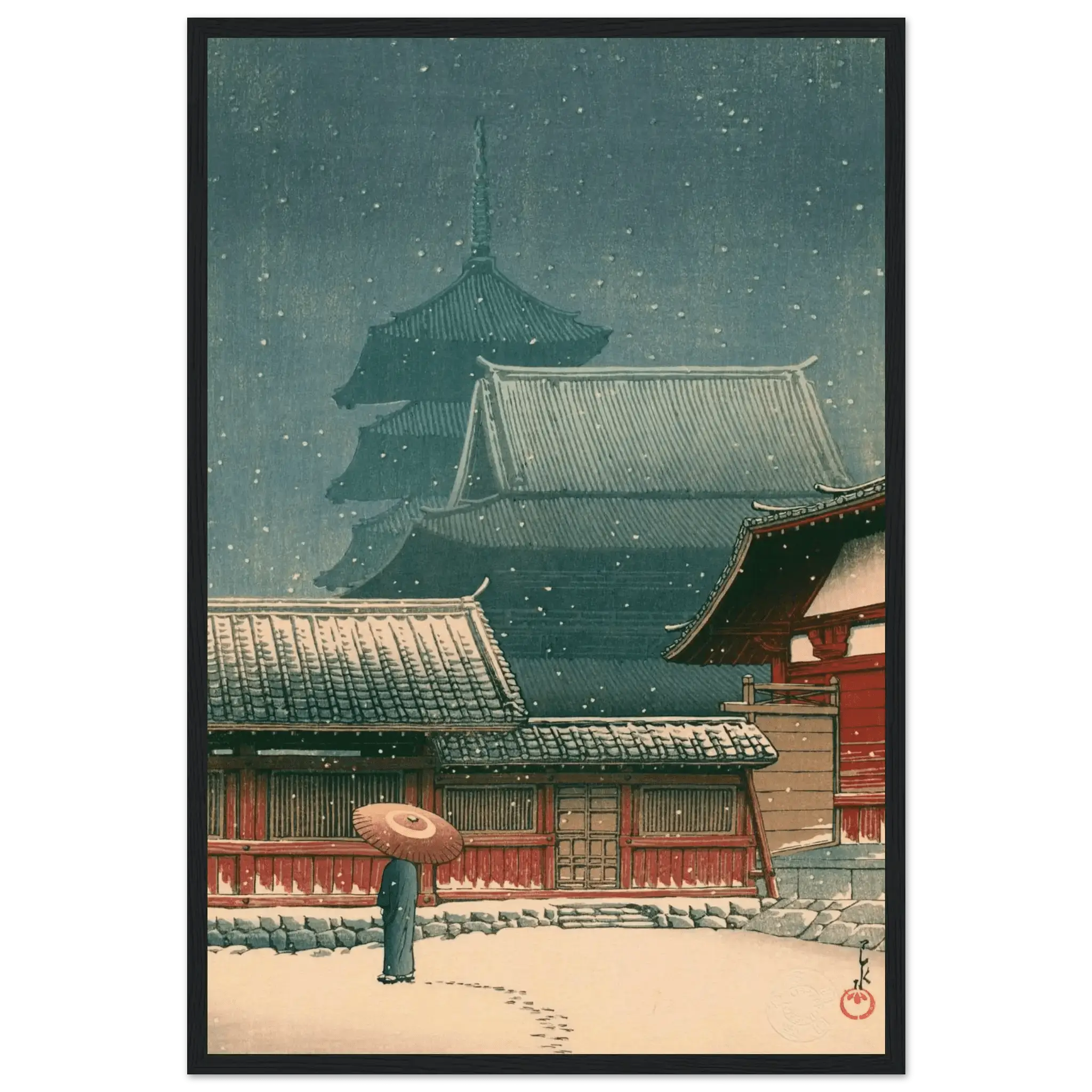 Tennō - ji - Tempel in Ōsaka - Gerahmte Eleganz - HINORI