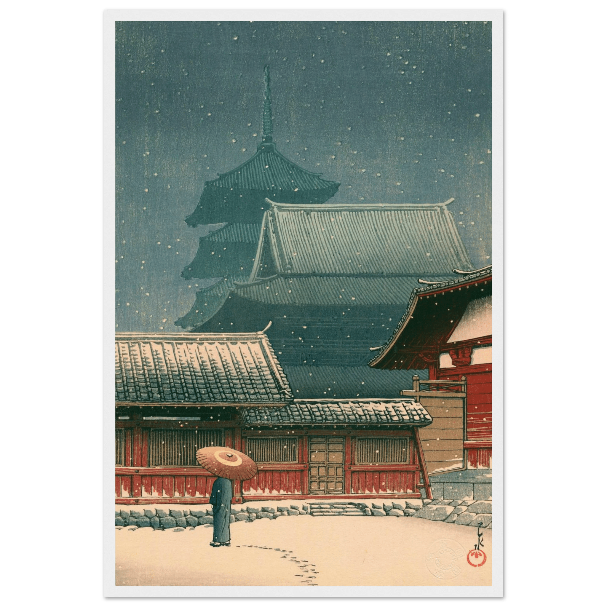 Tennō - ji - Tempel in Ōsaka - Gerahmte Eleganz - HINORI