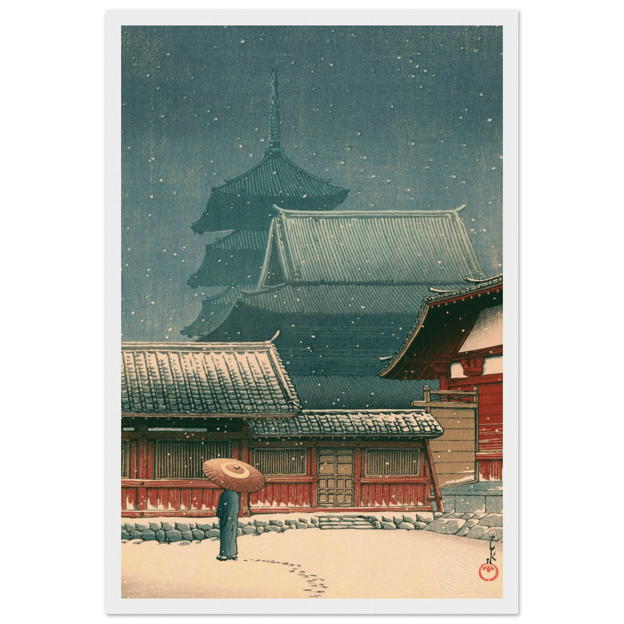 Tennō - ji - Tempel in Ōsaka - Gerahmte Eleganz - HINORI