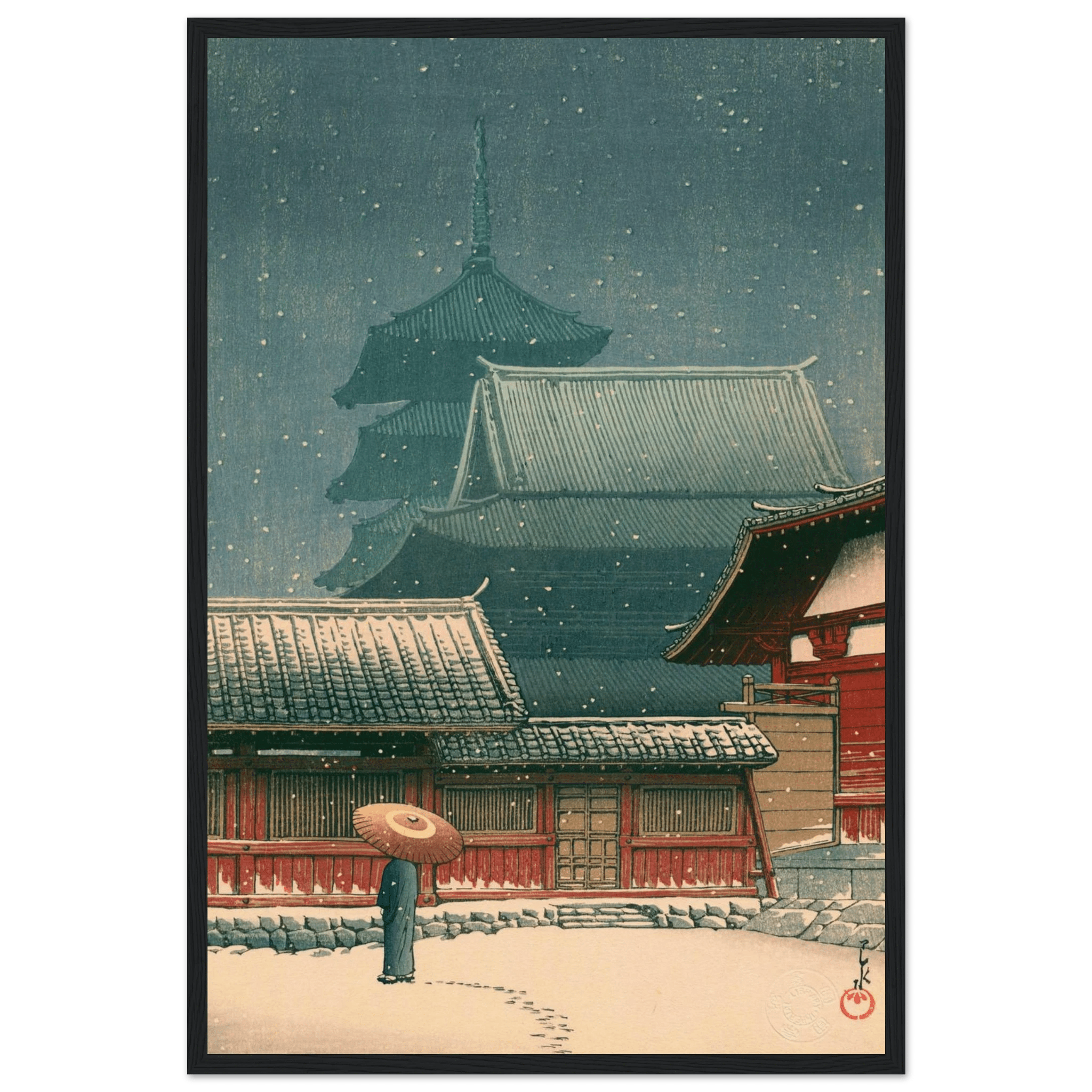 Tennō - ji - Tempel in Ōsaka - Gerahmte Eleganz - HINORI