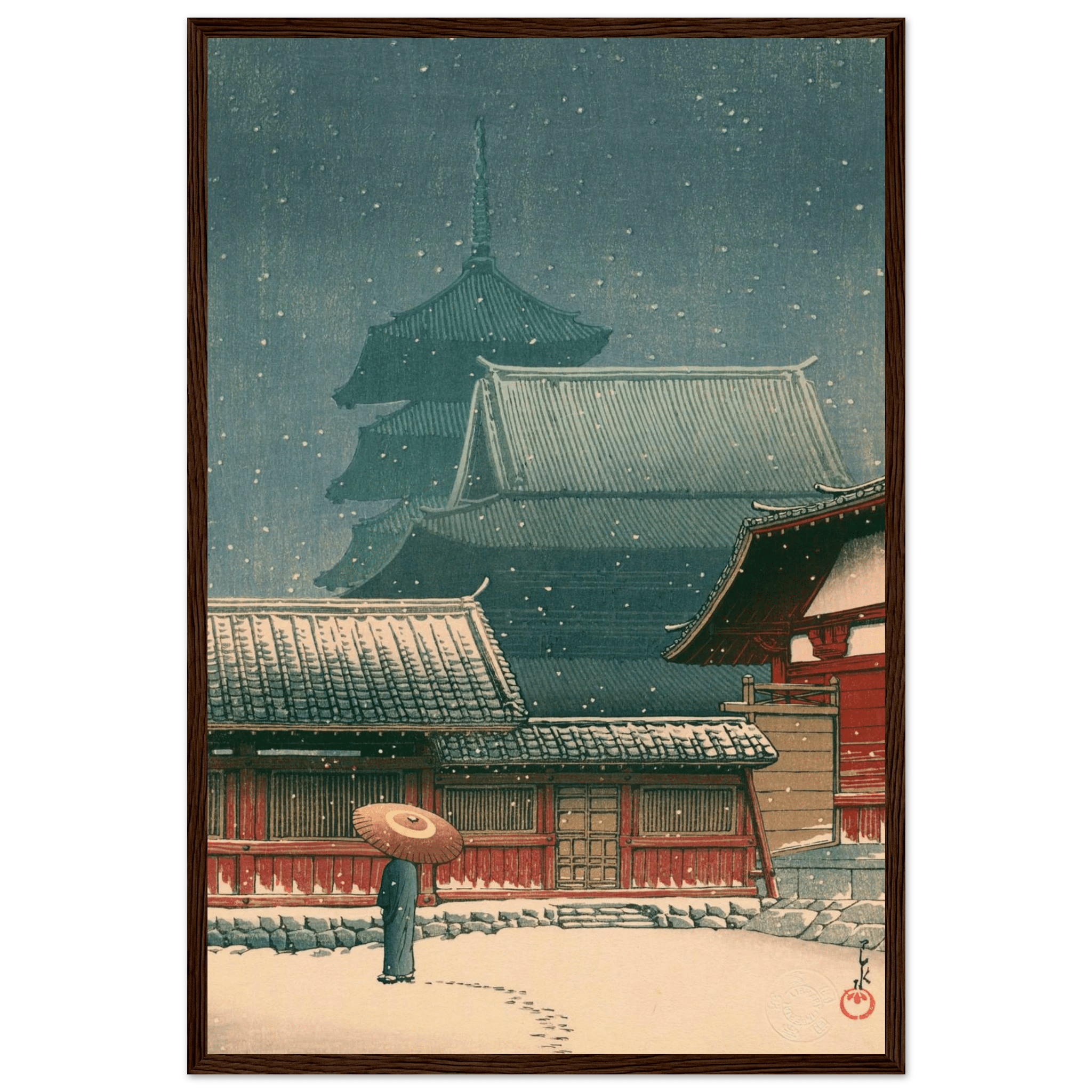 Tennō - ji - Tempel in Ōsaka - Gerahmte Eleganz - HINORI