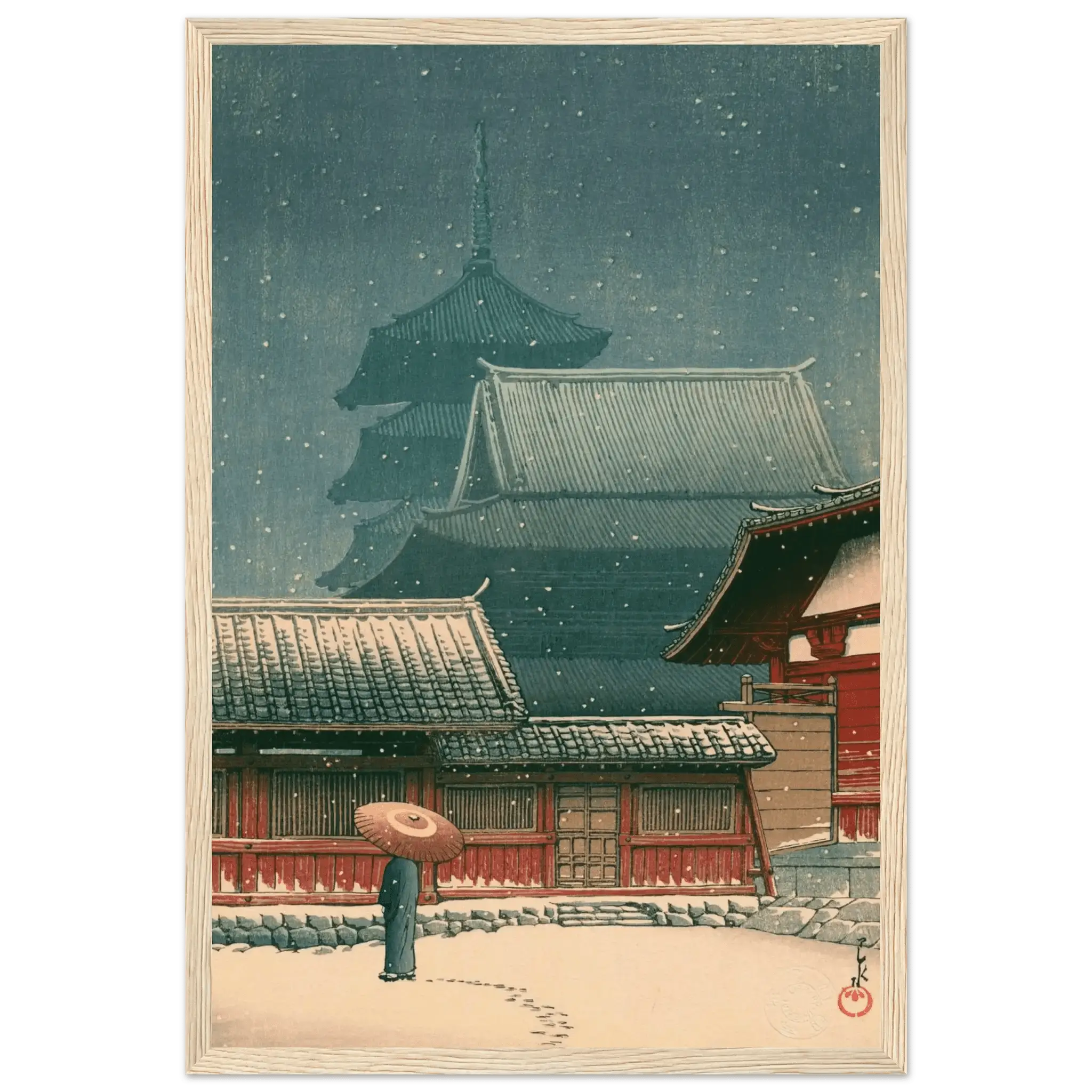 Tennō - ji - Tempel in Ōsaka - Gerahmte Eleganz - HINORI