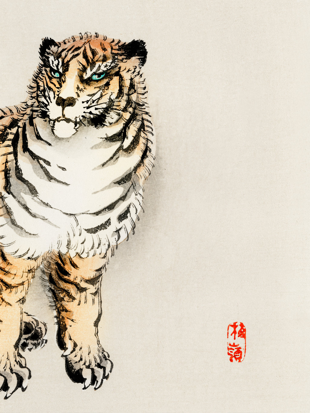 Der Tiger - Gerahmte Eleganz