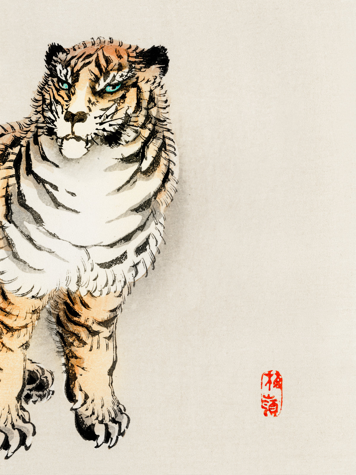 Der Tiger - Gerahmte Eleganz