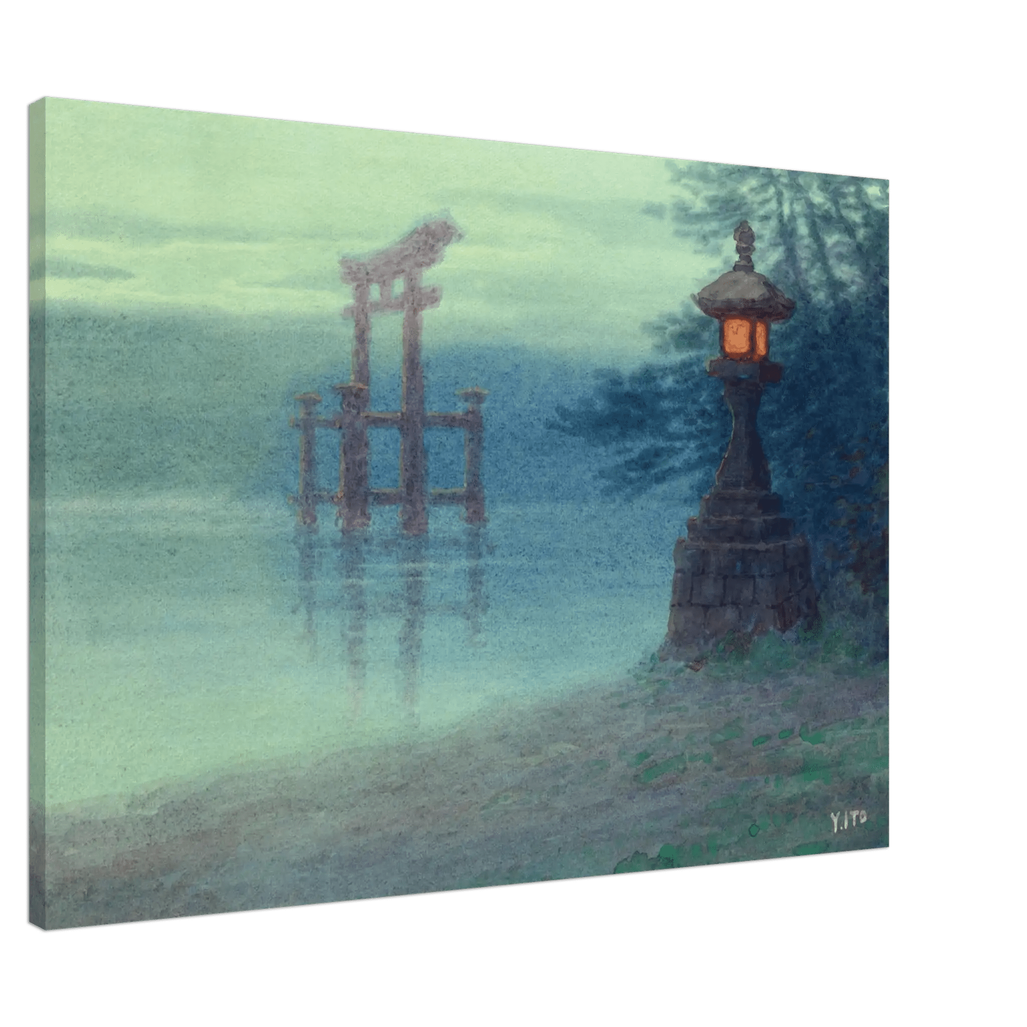 Torii im Nebel - Leinwand Edition - HINORI
