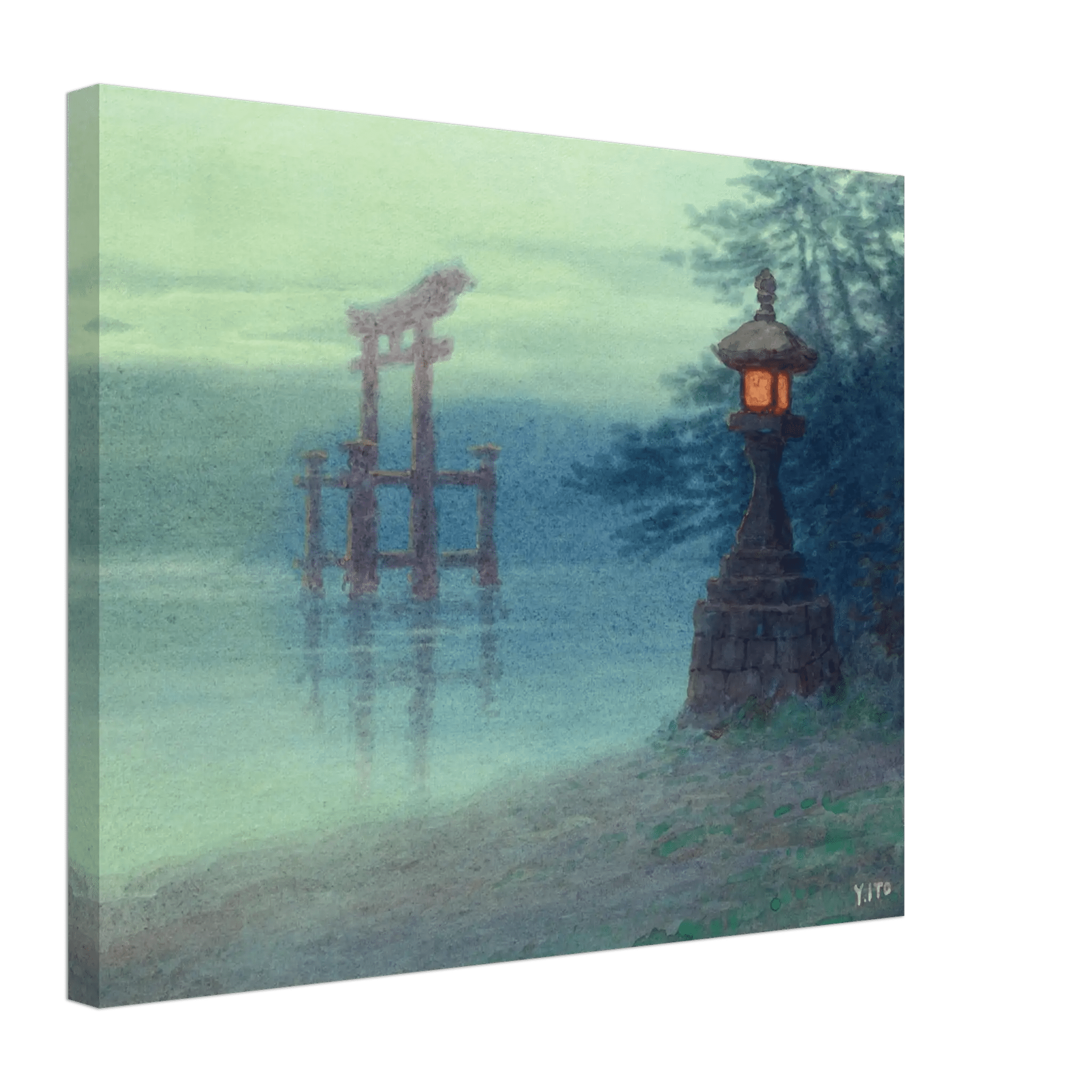 Torii im Nebel - Leinwand Edition - HINORI