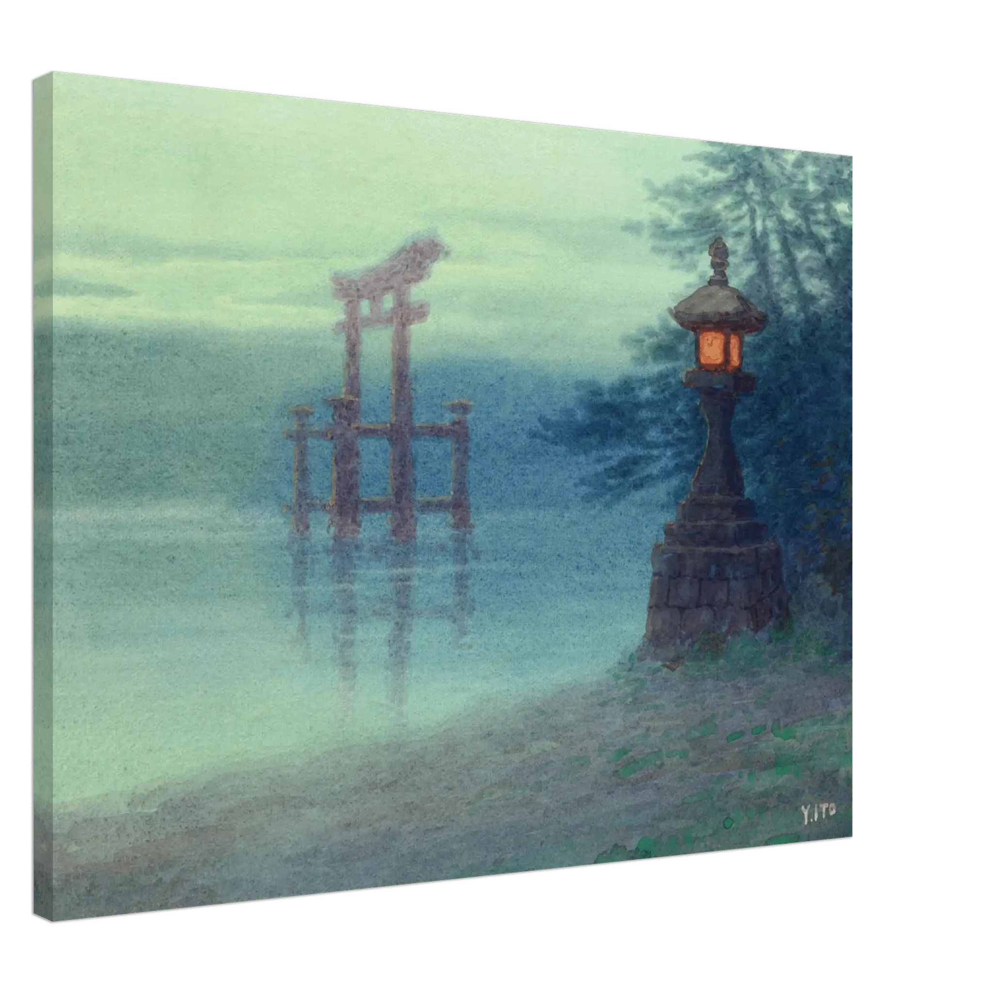 Torii im Nebel - Leinwand Edition - HINORI