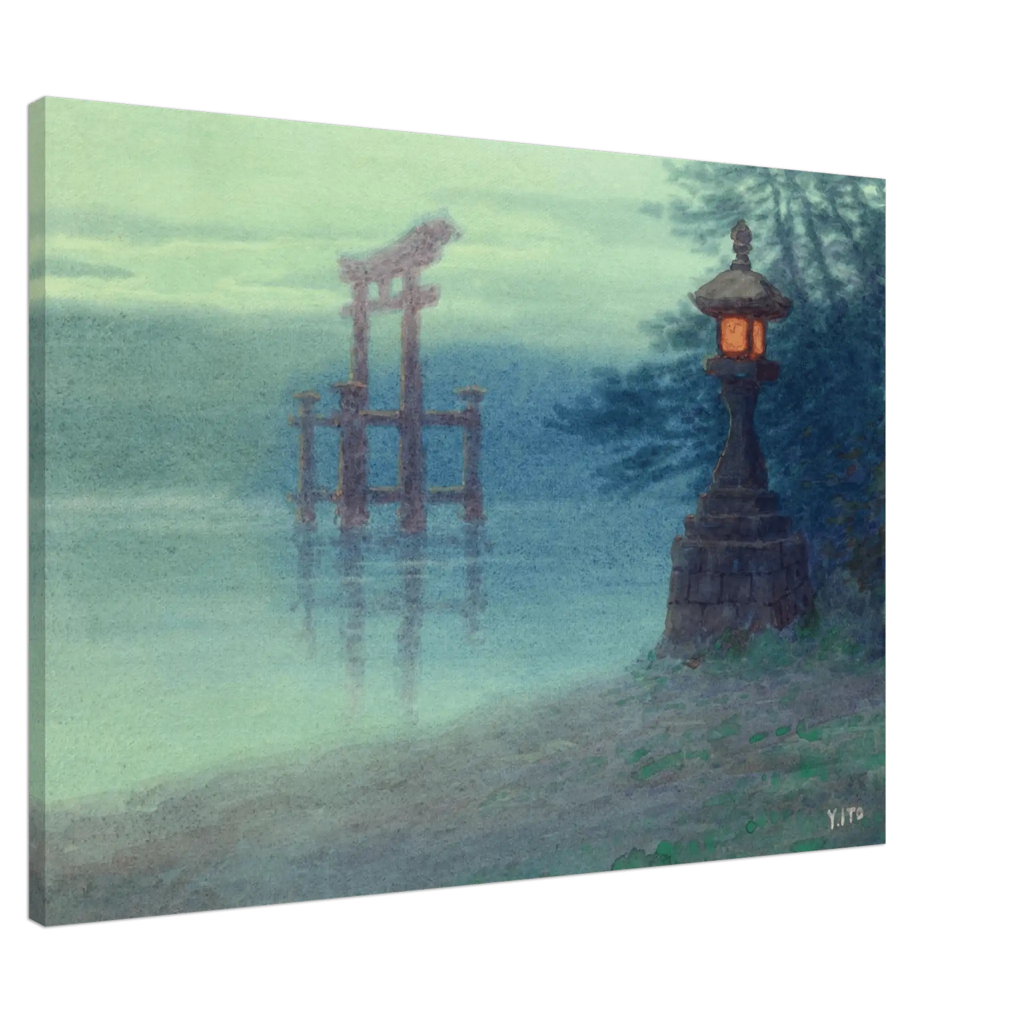 Torii im Nebel - Leinwand Edition - HINORI