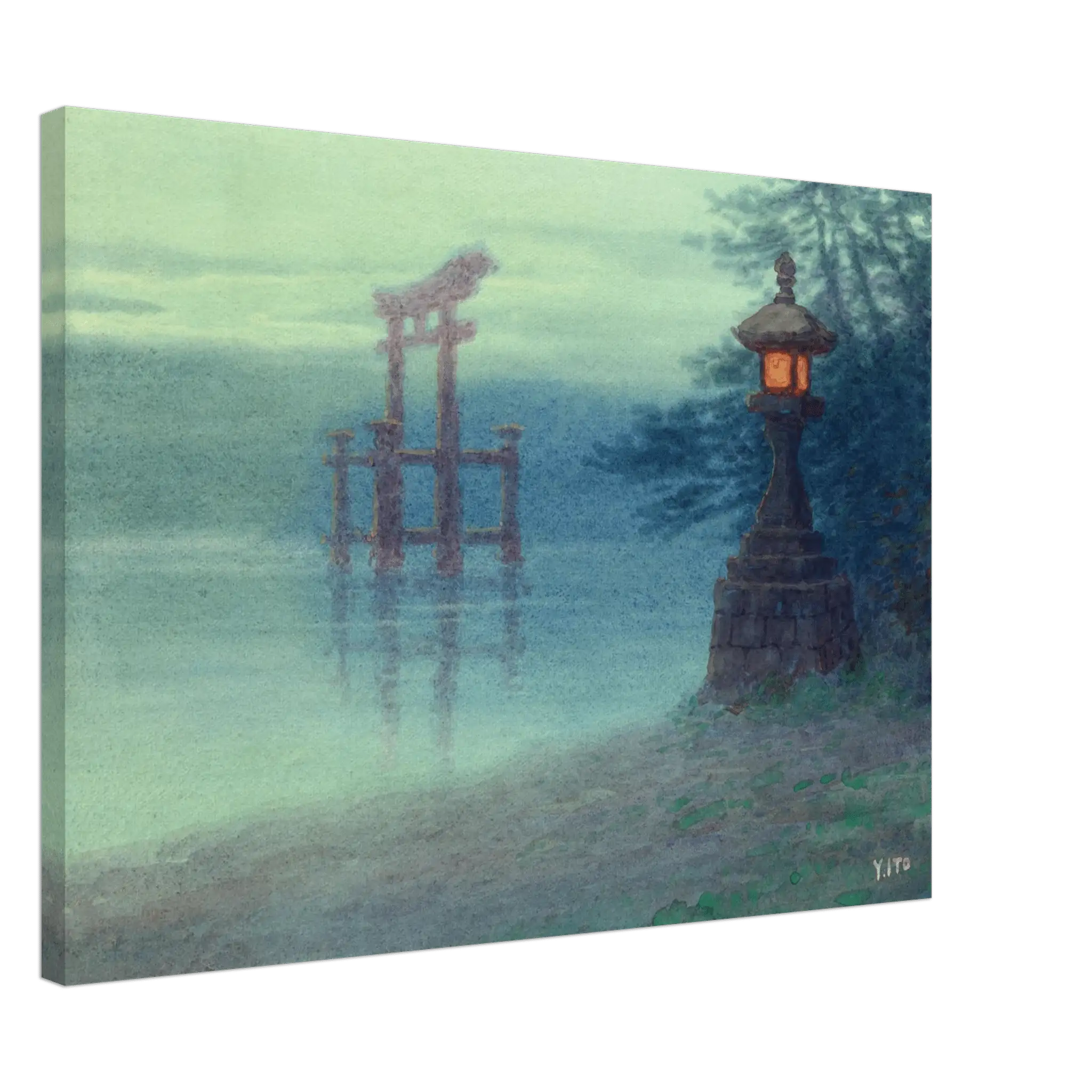 Torii im Nebel - Leinwand Edition - HINORI
