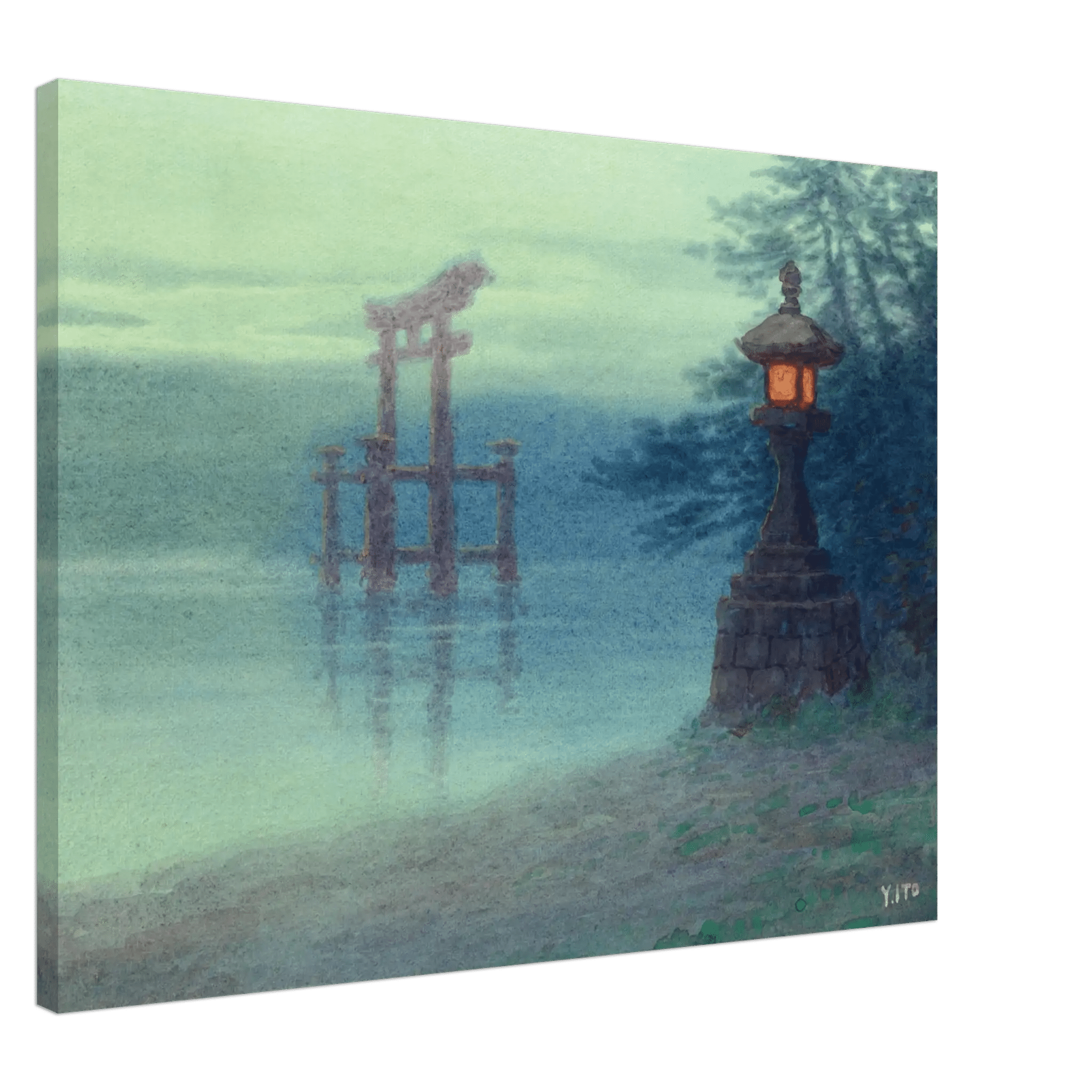 Torii im Nebel - Leinwand Edition - HINORI