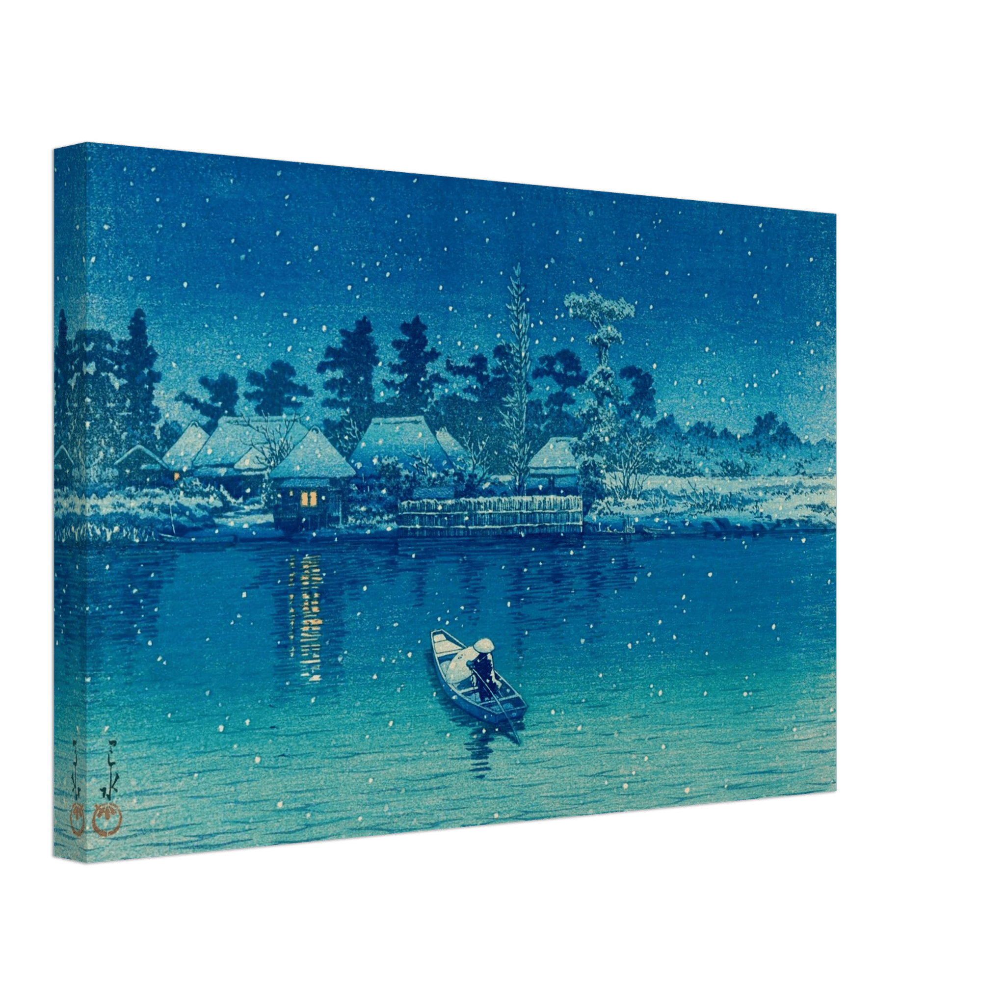 Ushibori im Schnee - Leinwand Edition - HINORI