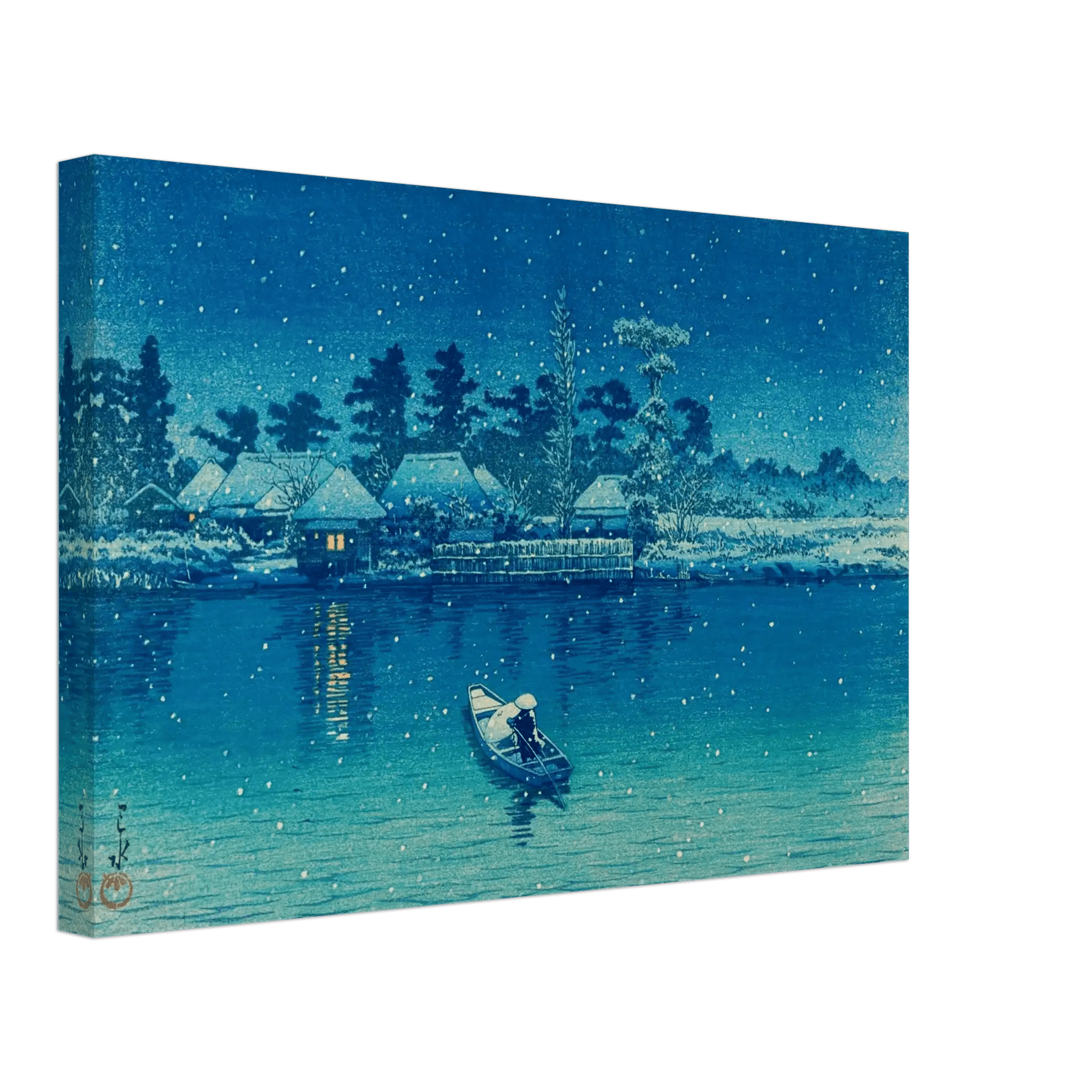 Ushibori im Schnee - Leinwand Edition - HINORI