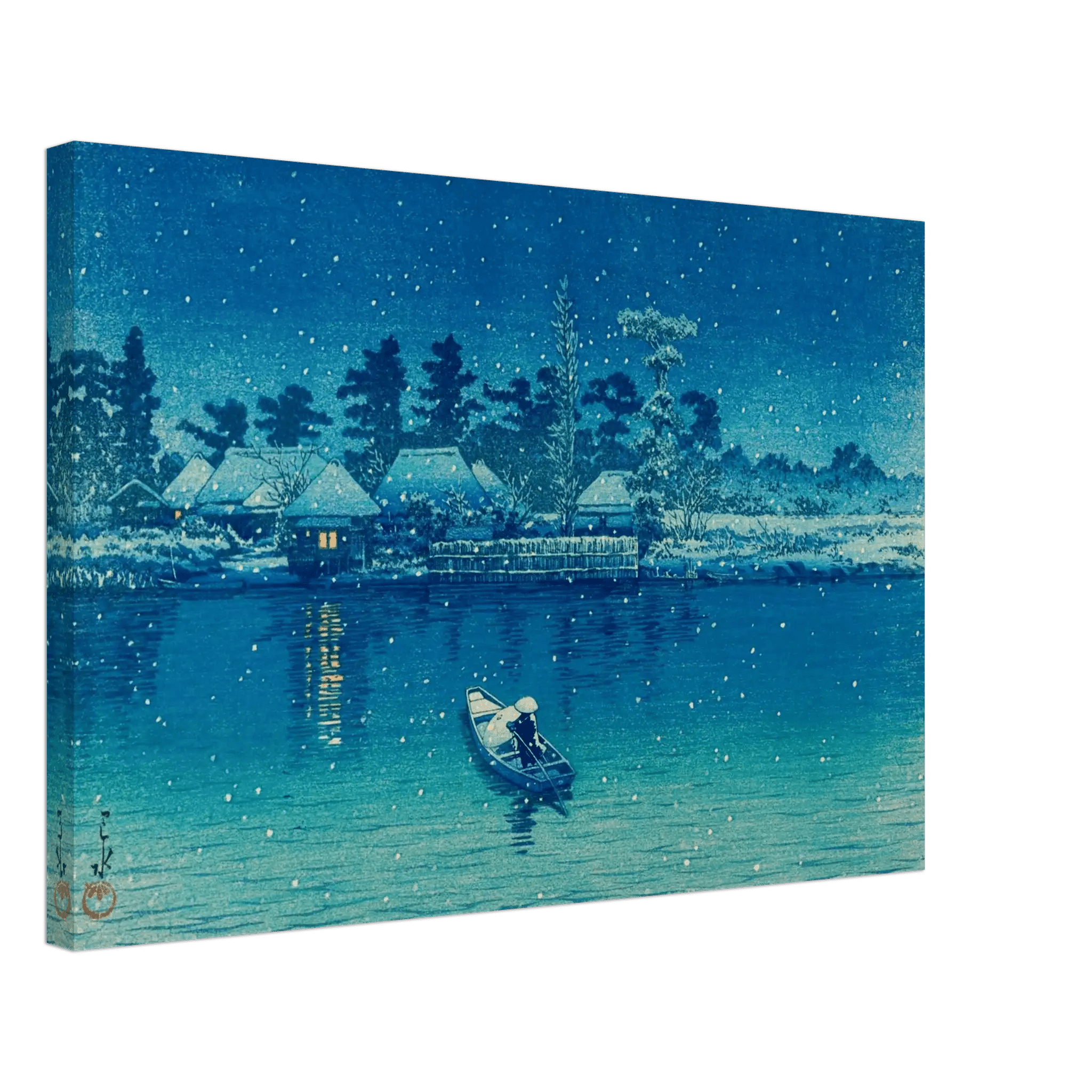 Ushibori im Schnee - Leinwand Edition - HINORI