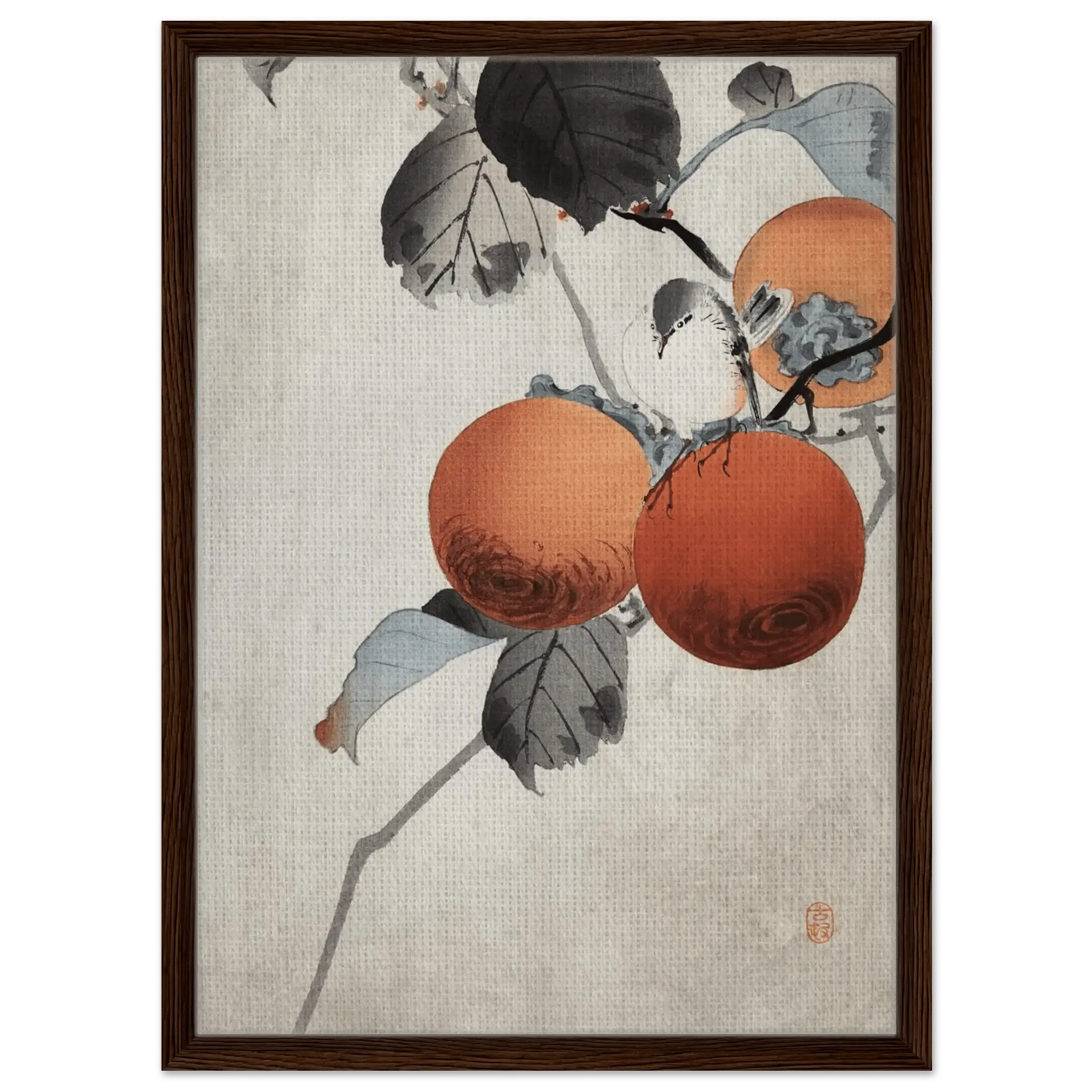 Vogel auf Kaki - Zweigen - Signature Collection - HINORI