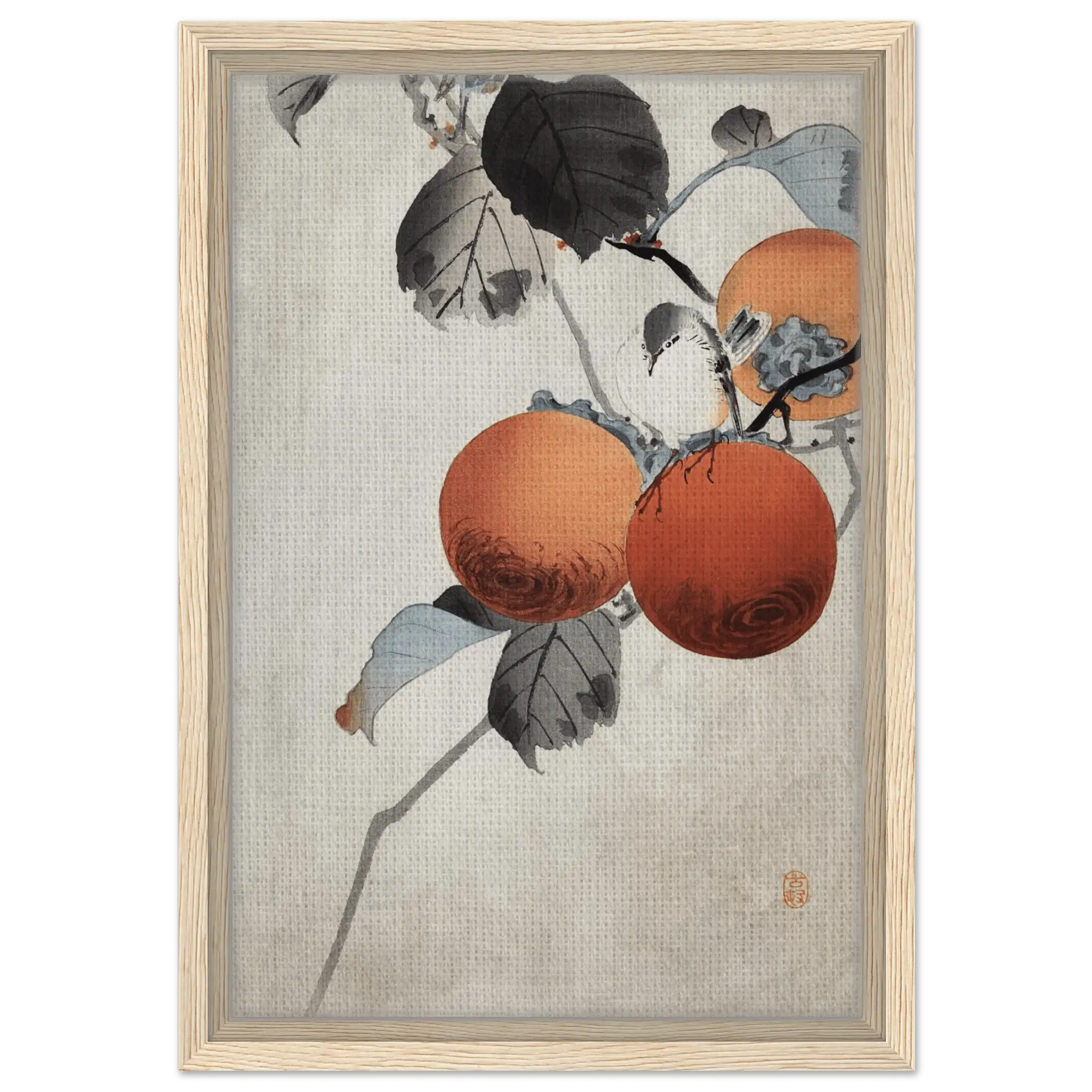 Vogel auf Kaki - Zweigen - Signature Collection - HINORI
