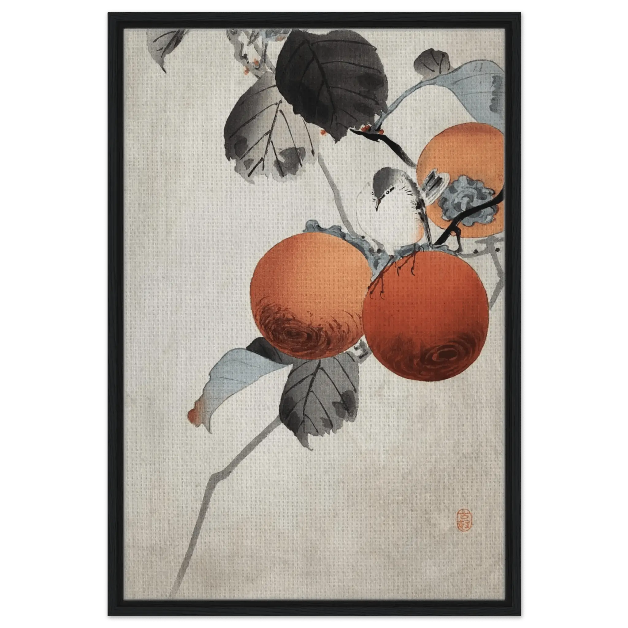 Vogel auf Kaki - Zweigen - Signature Collection - HINORI
