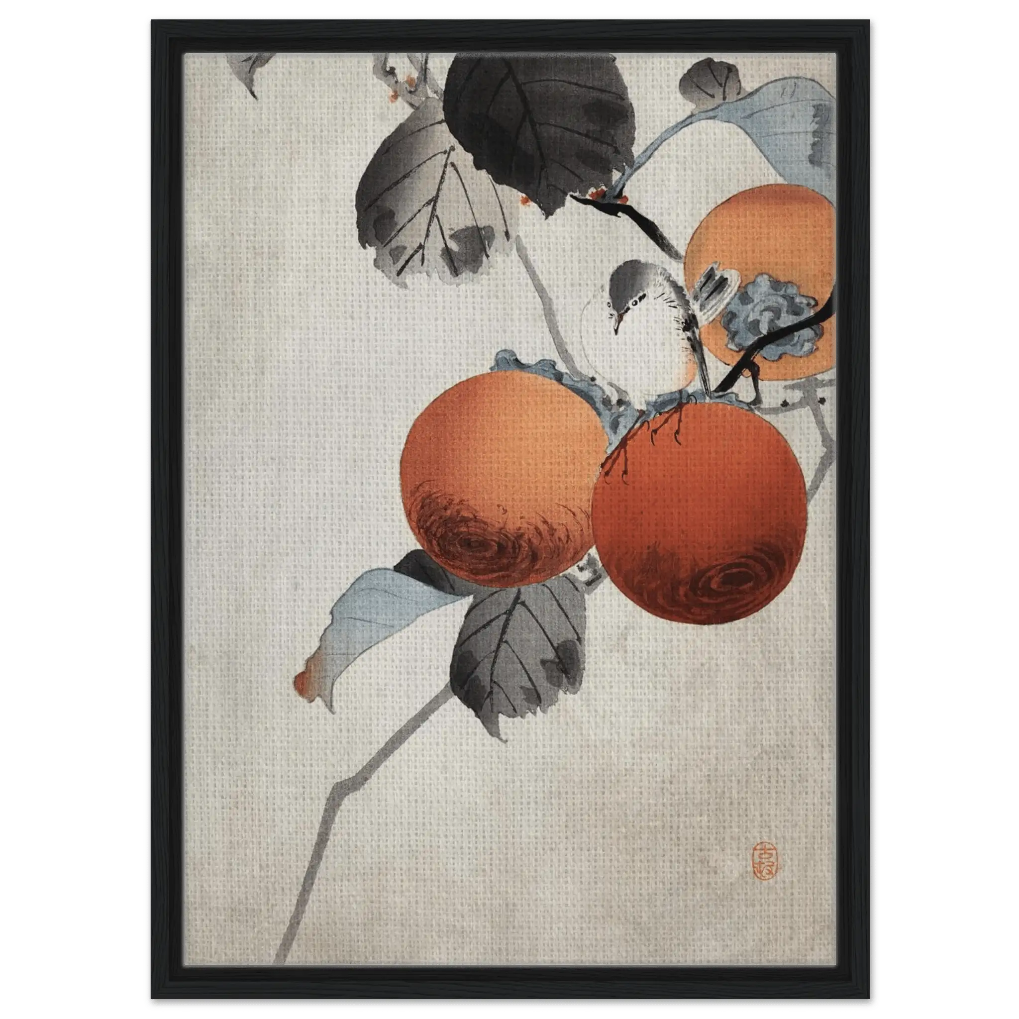 Vogel auf Kaki - Zweigen - Signature Collection - HINORI