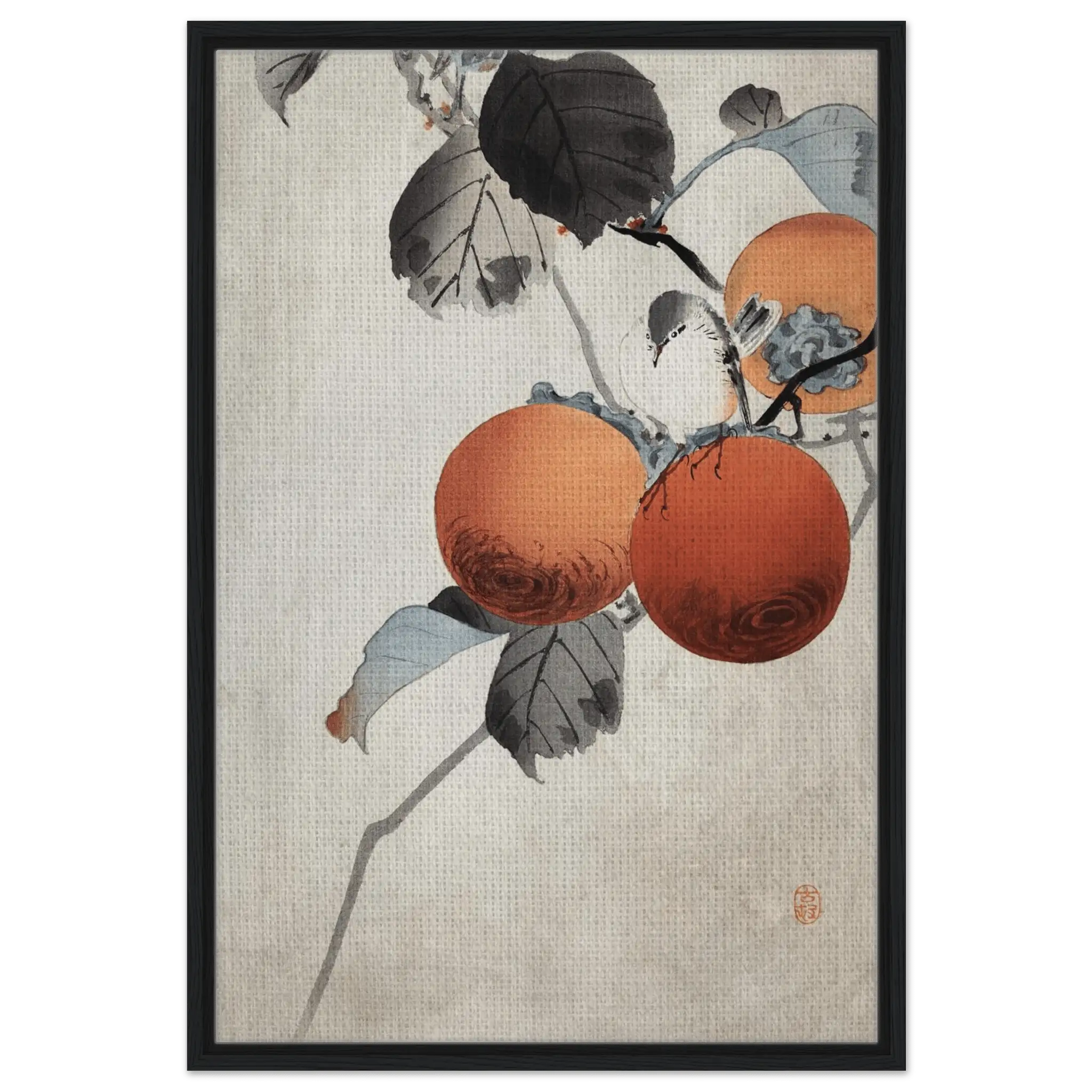 Vogel auf Kaki - Zweigen - Signature Collection - HINORI
