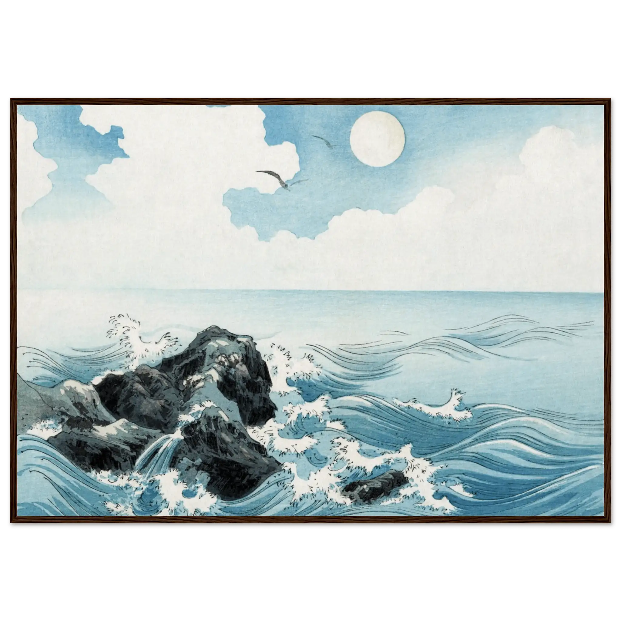 Wellen bei Kojima - Gerahmte Eleganz - HINORI