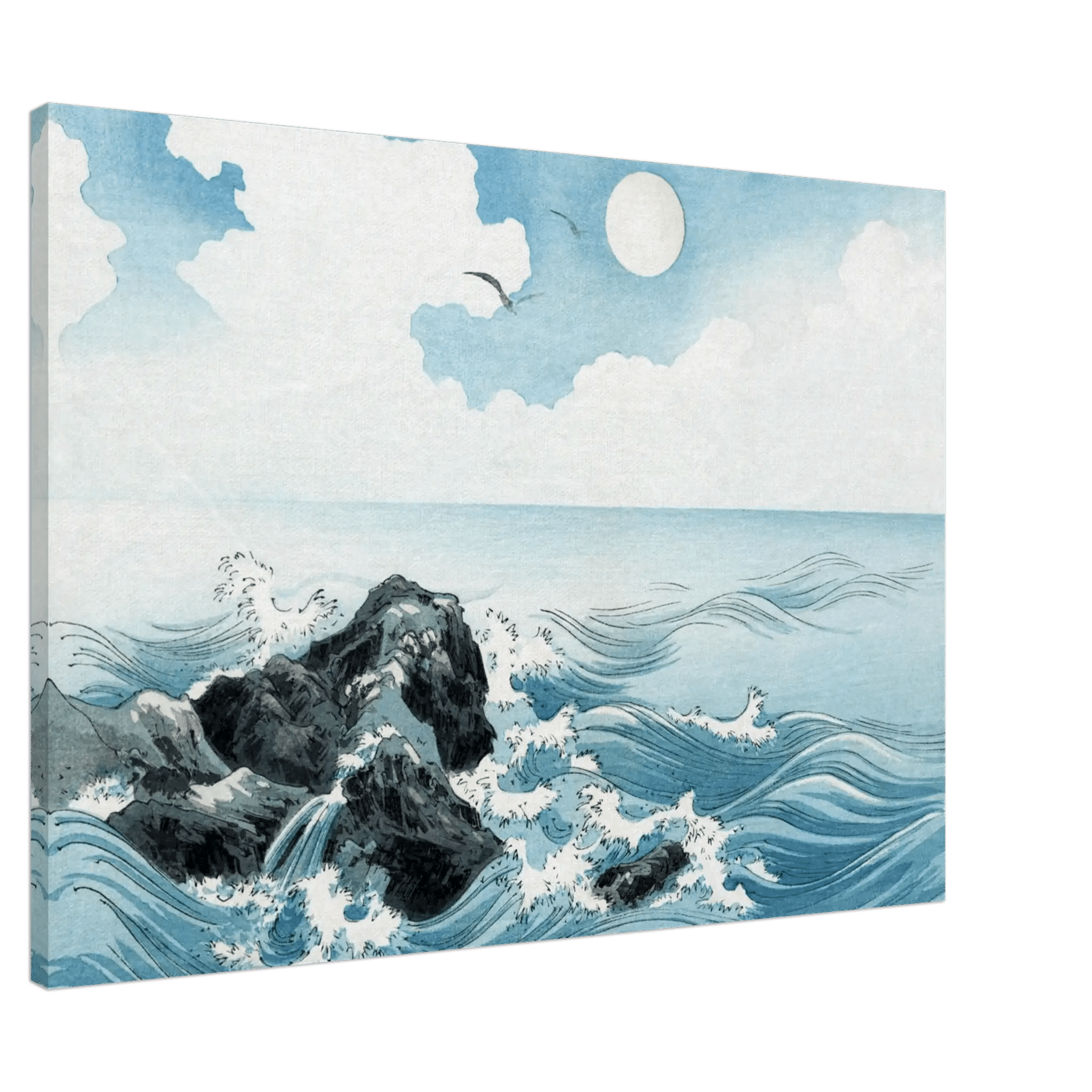 Wellen bei Kojima - Leinwand Edition - HINORI