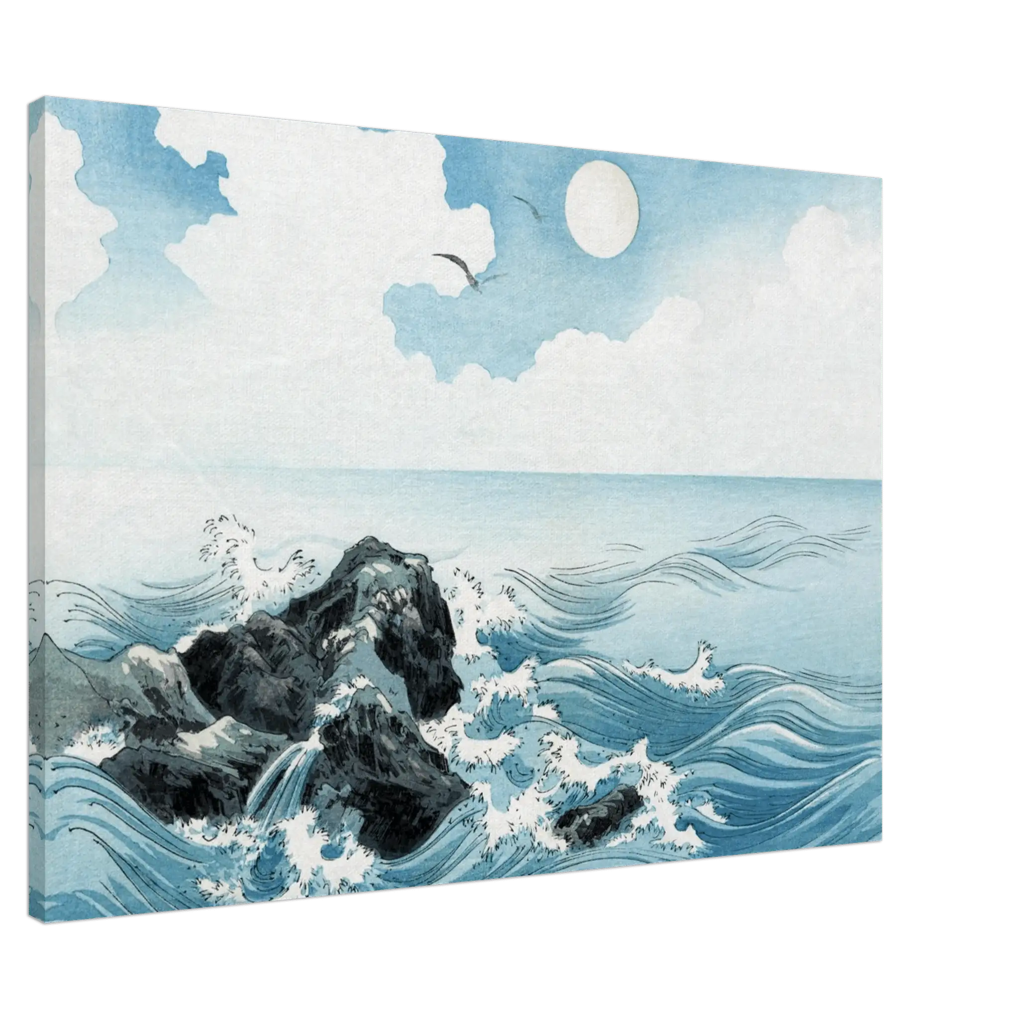 Wellen bei Kojima - Leinwand Edition - HINORI
