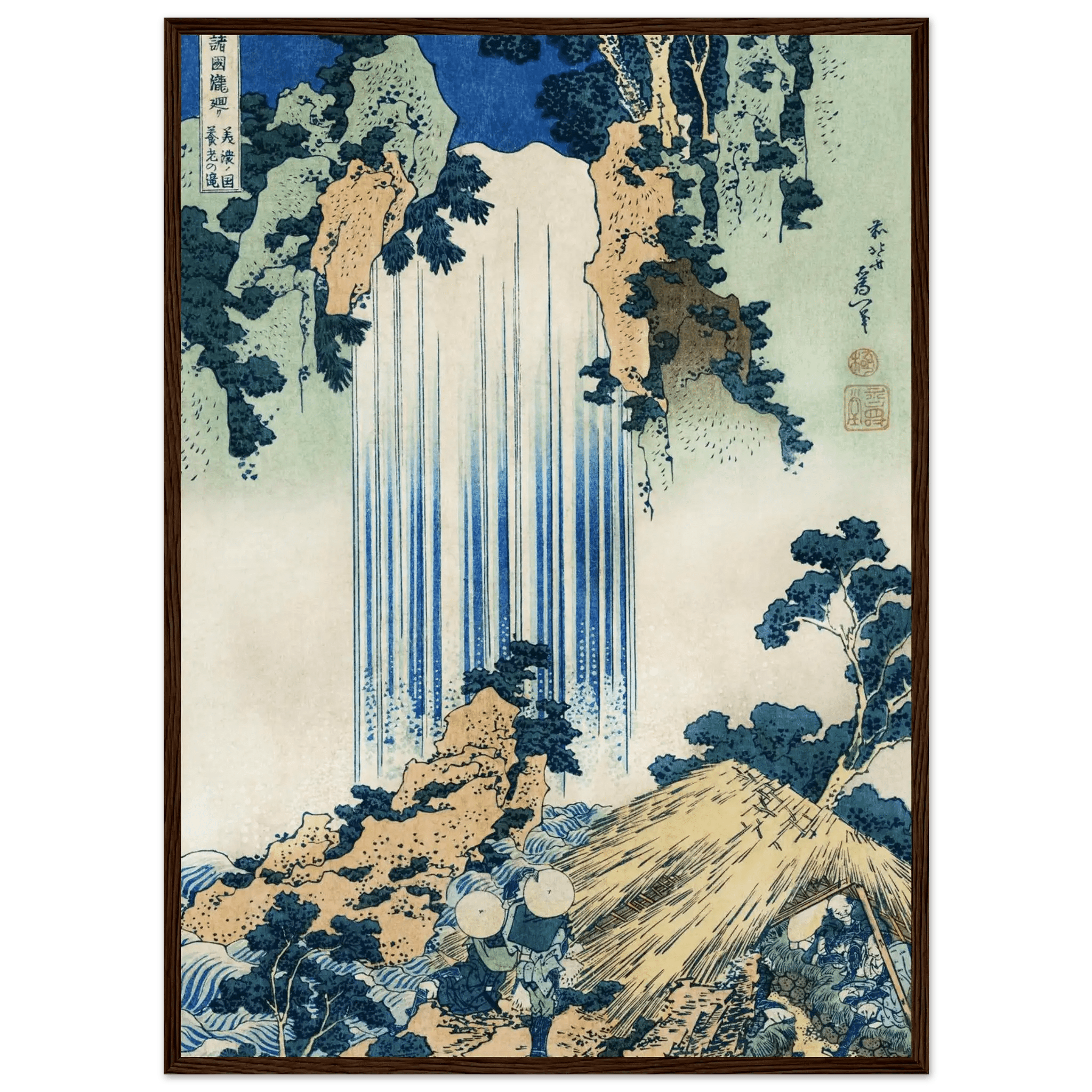 Yōrō - Wasserfall in Mino - Gerahmte Eleganz - HINORI